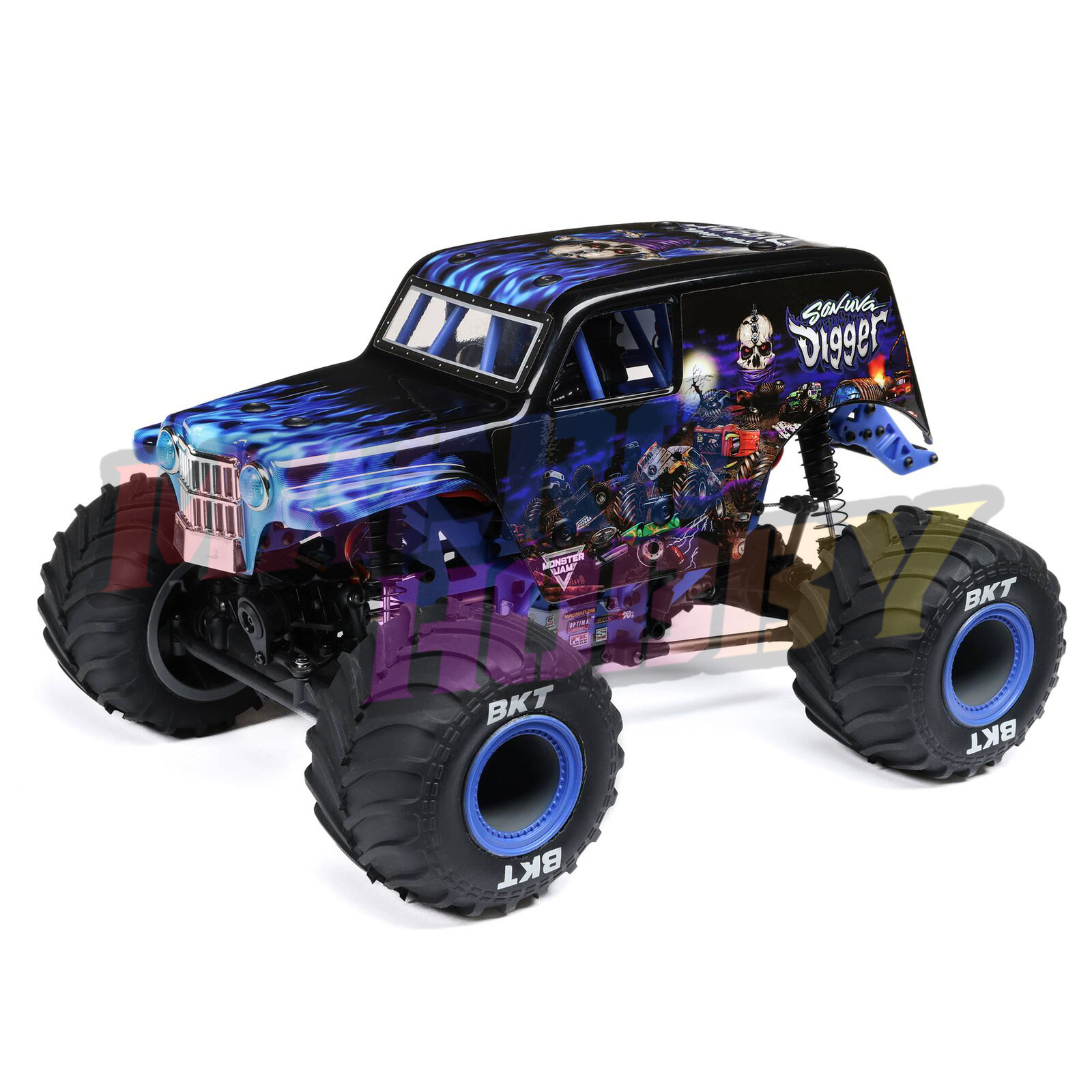 Losi 1 18 Mini LMT 4X4 Brushed Monster Truck RTR Son Uva Digger LOS01026T2 0110798 MACRO HOBBY HK