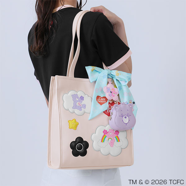 🎀【預訂】MARY QUANT x Care Bears Face Die-Cut Pouch L