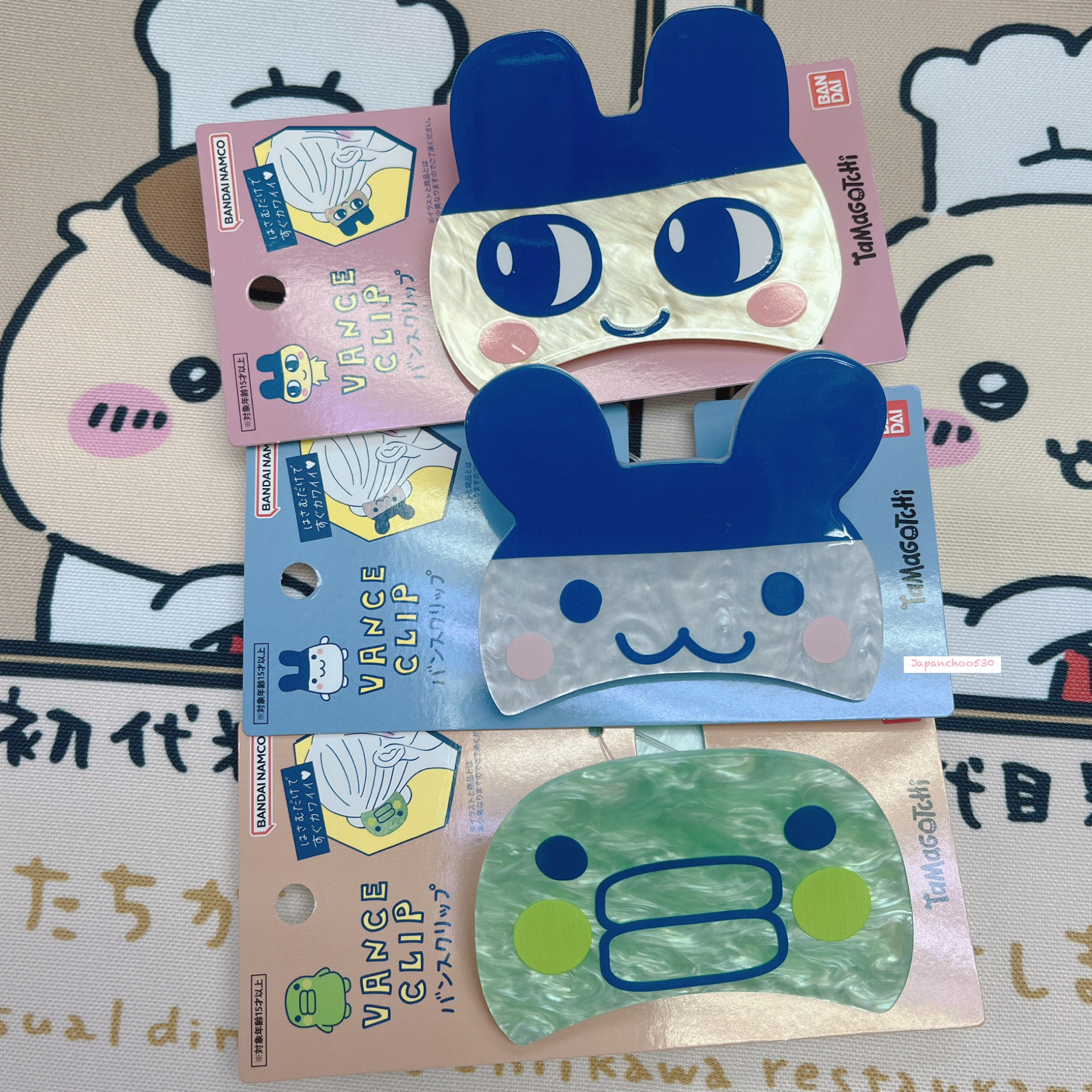 日本預訂📍日本Tamagotchi大頭樣抓款髮夾