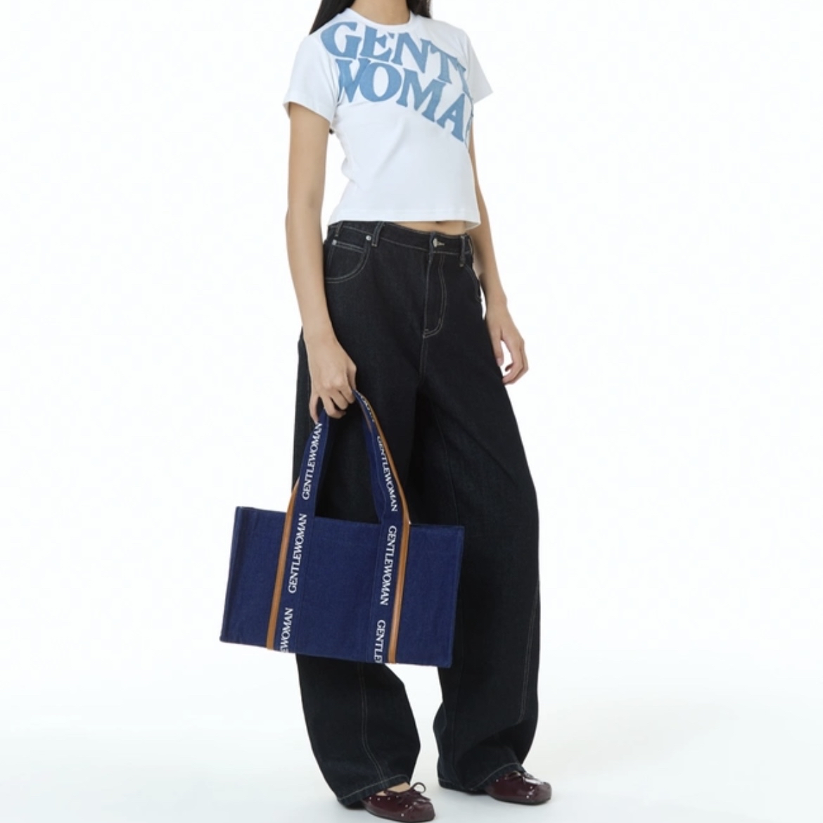 預購 | 🇹🇭GENTLEWOMAN LOGO STRAP SHOULDER BAG(BLUE) BG1098-1