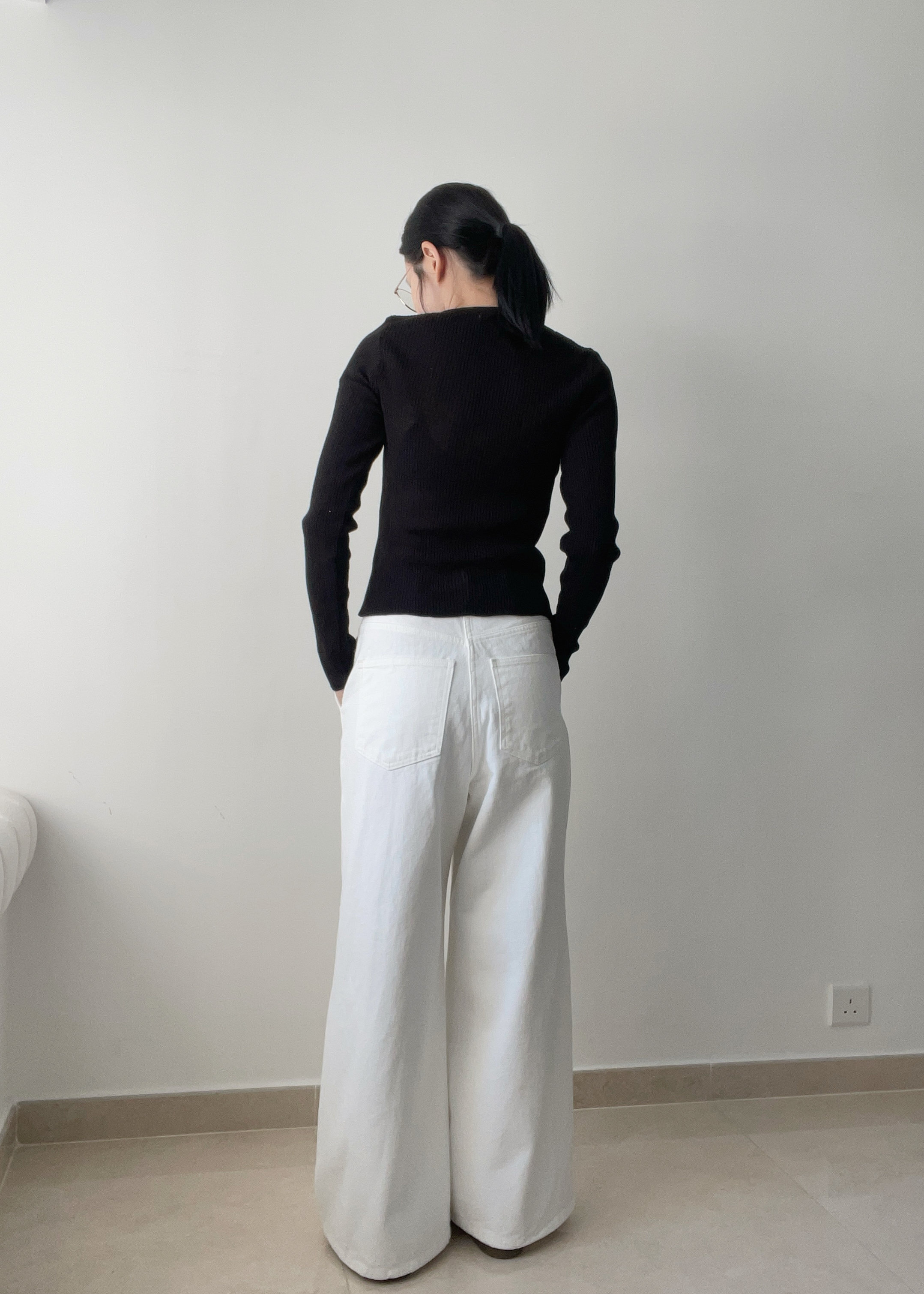 Rainbow buttons cardi/top