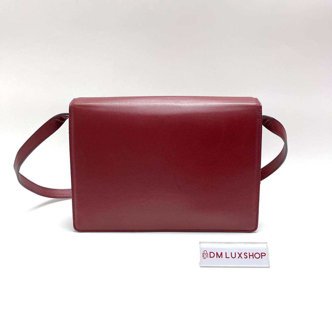 Gucci GG Ring Red Leather Shoulder Bag