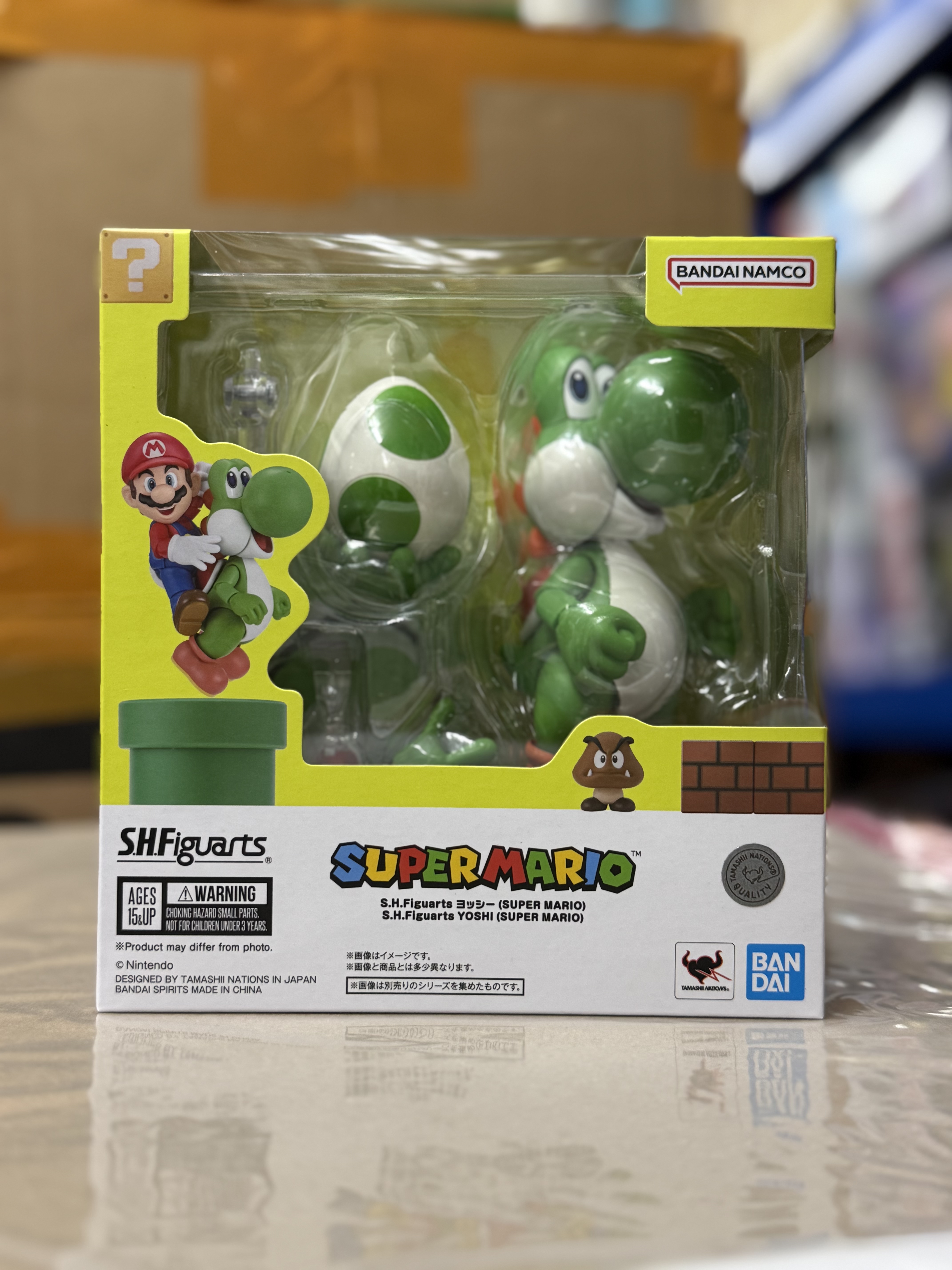 S.H.Figuarts 耀西 孖寶兄弟 可動SHF Yoshi Super Mario action figure（不包含孖寶兄弟人偶）