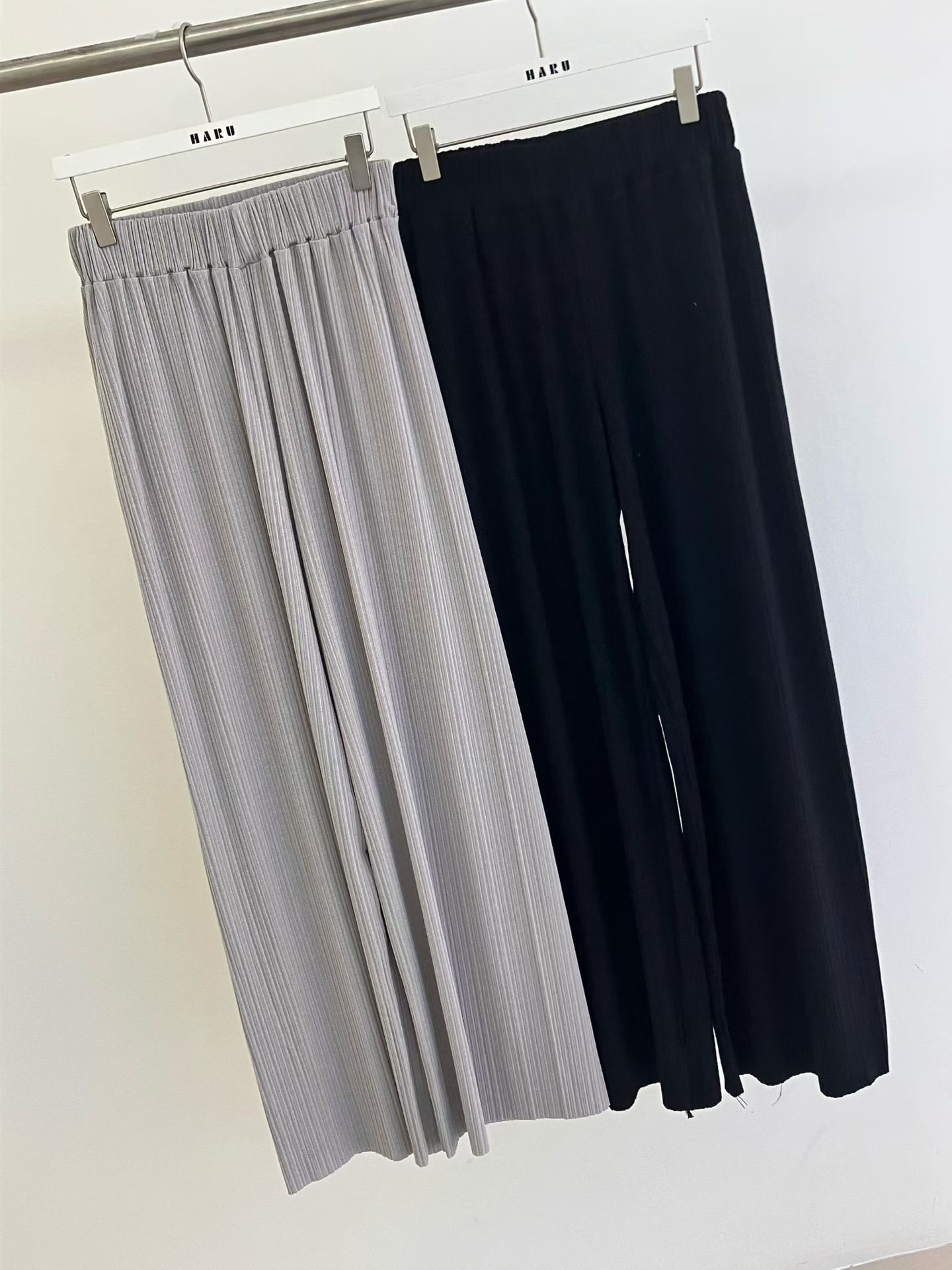 HA5 橡筋腰直紋褲