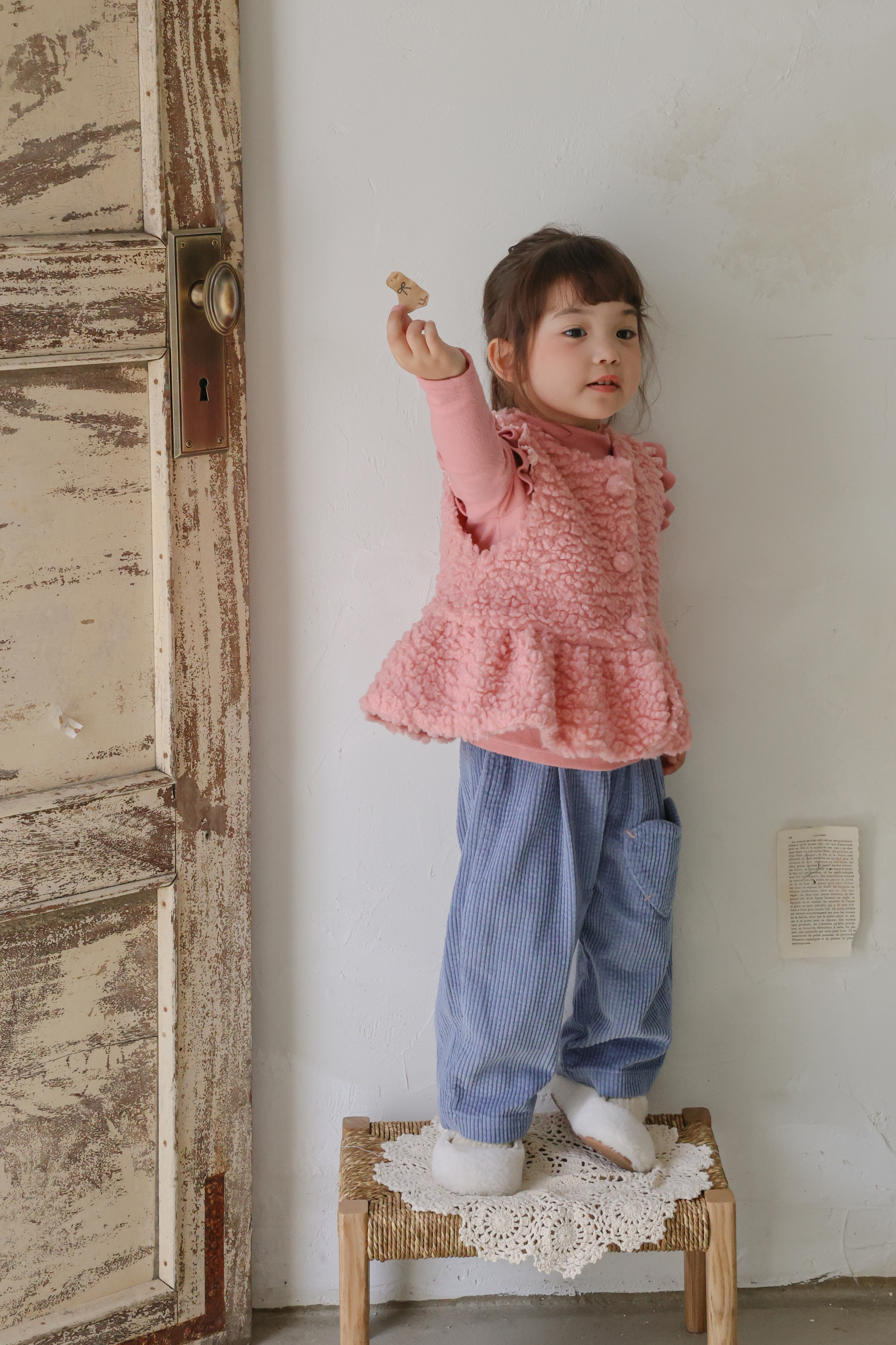 FLO | Pposong fur vest Pink