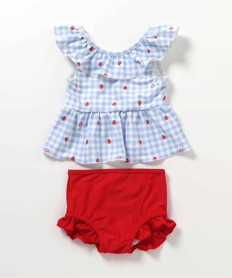 🇯🇵預訂 日本直送🇯🇵Apres les cours六色圖案印花荷葉邊後背V領分體泳衣