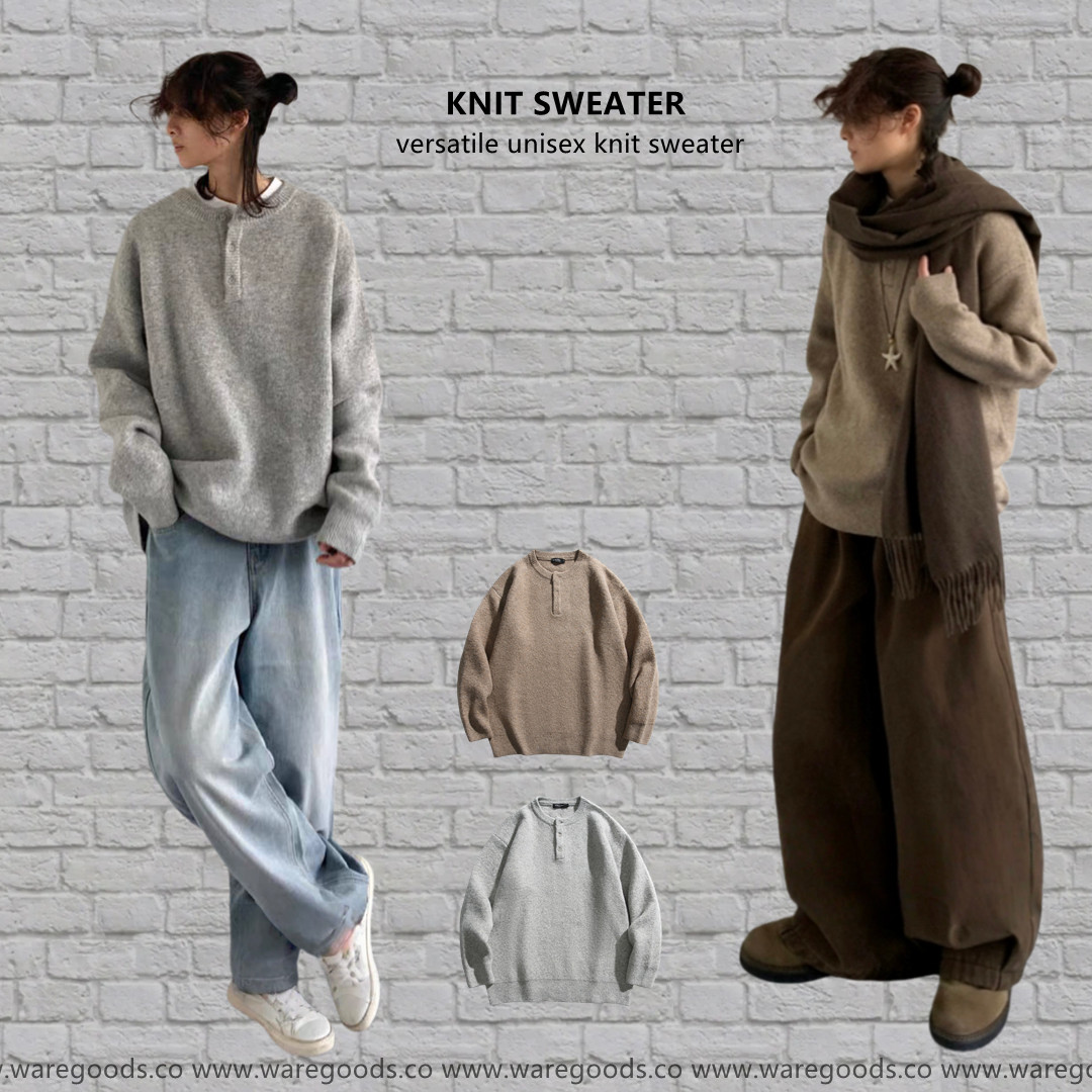 W116百搭男女款針織毛衣