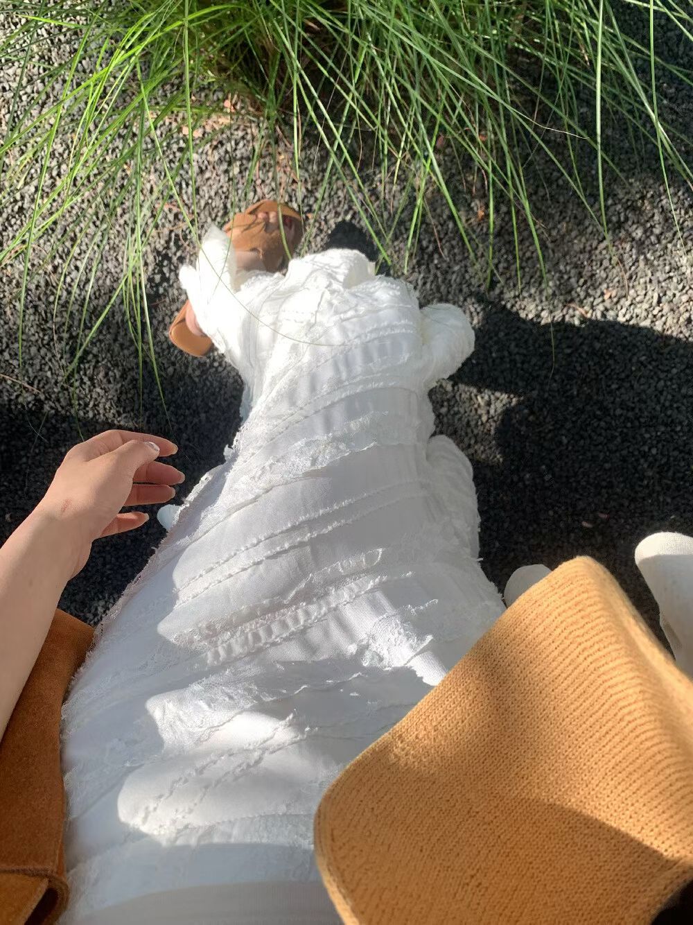 1800 Ruffle hem skirt | 荷叶边摆半裙