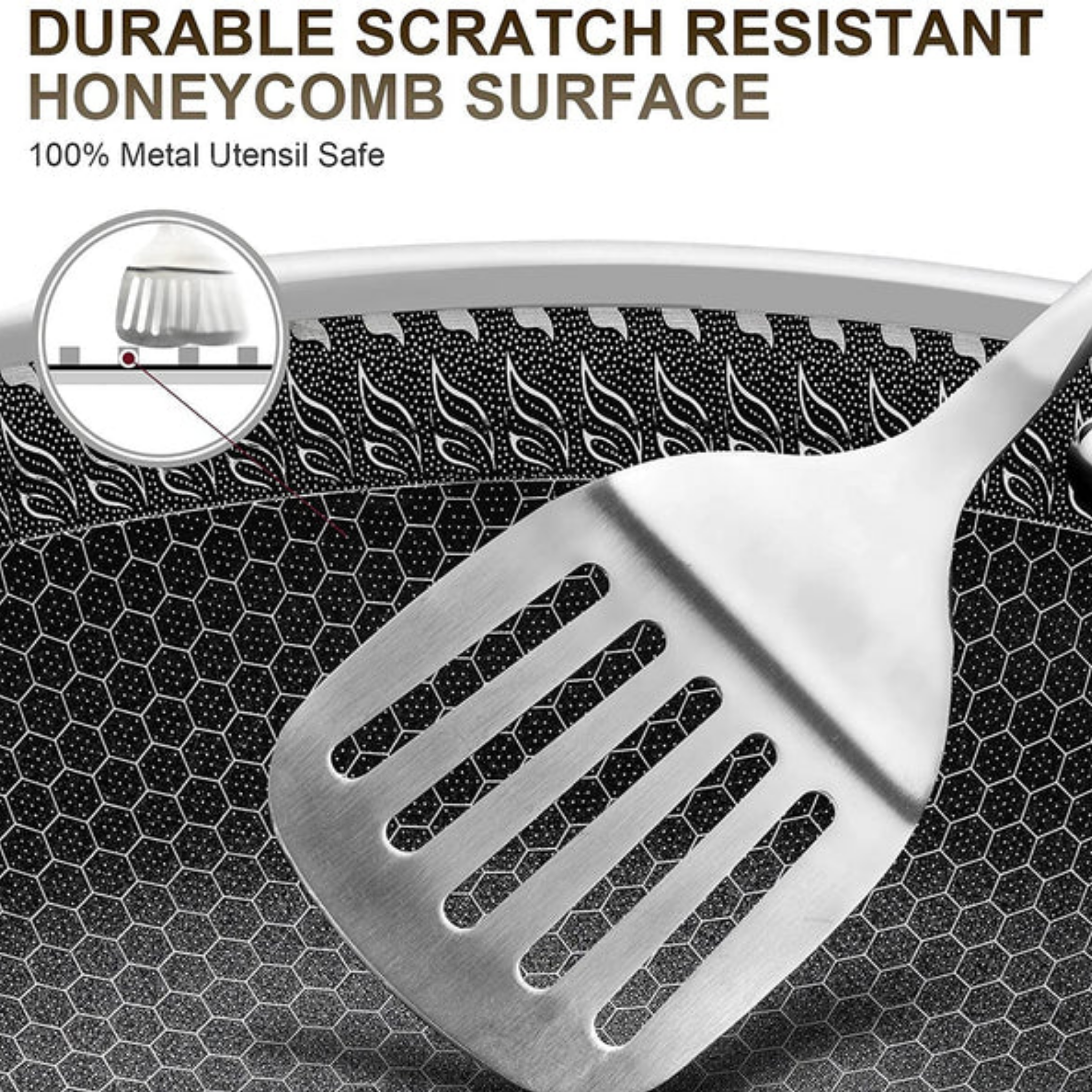 Russell Taylors 34cm Honeycomb Wok (NSW-34)