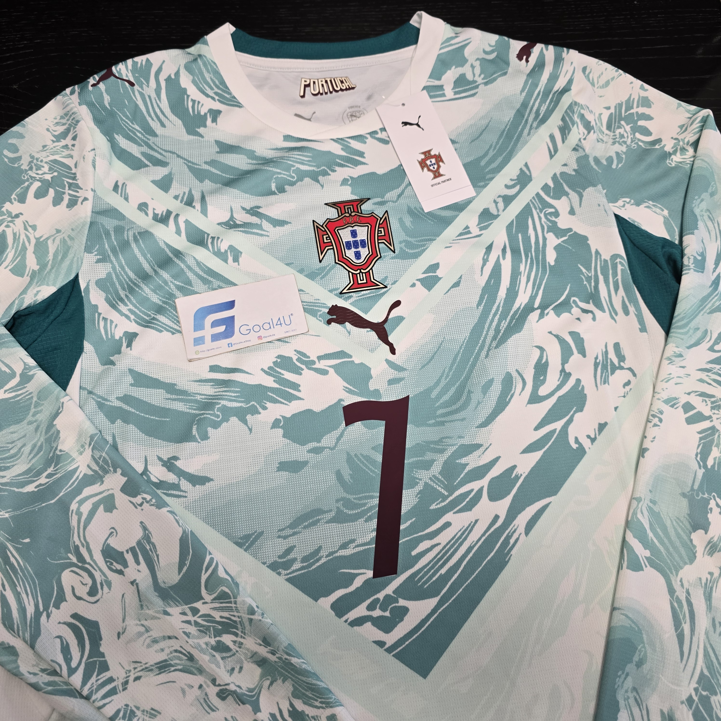 英雄的深海盔甲🌊 Puma Portugal 葡萄牙 2026-27 作客長袖球迷版球衣 (可加印字章) 783289