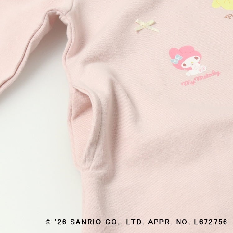 🆕【⭐訂購⭐】🇯🇵日本直送 #SanrioCharacters 印花圖案 緞帶 泡泡袖 抓絨連身裙［2款選］🌀 [ELJA-0119][261113]