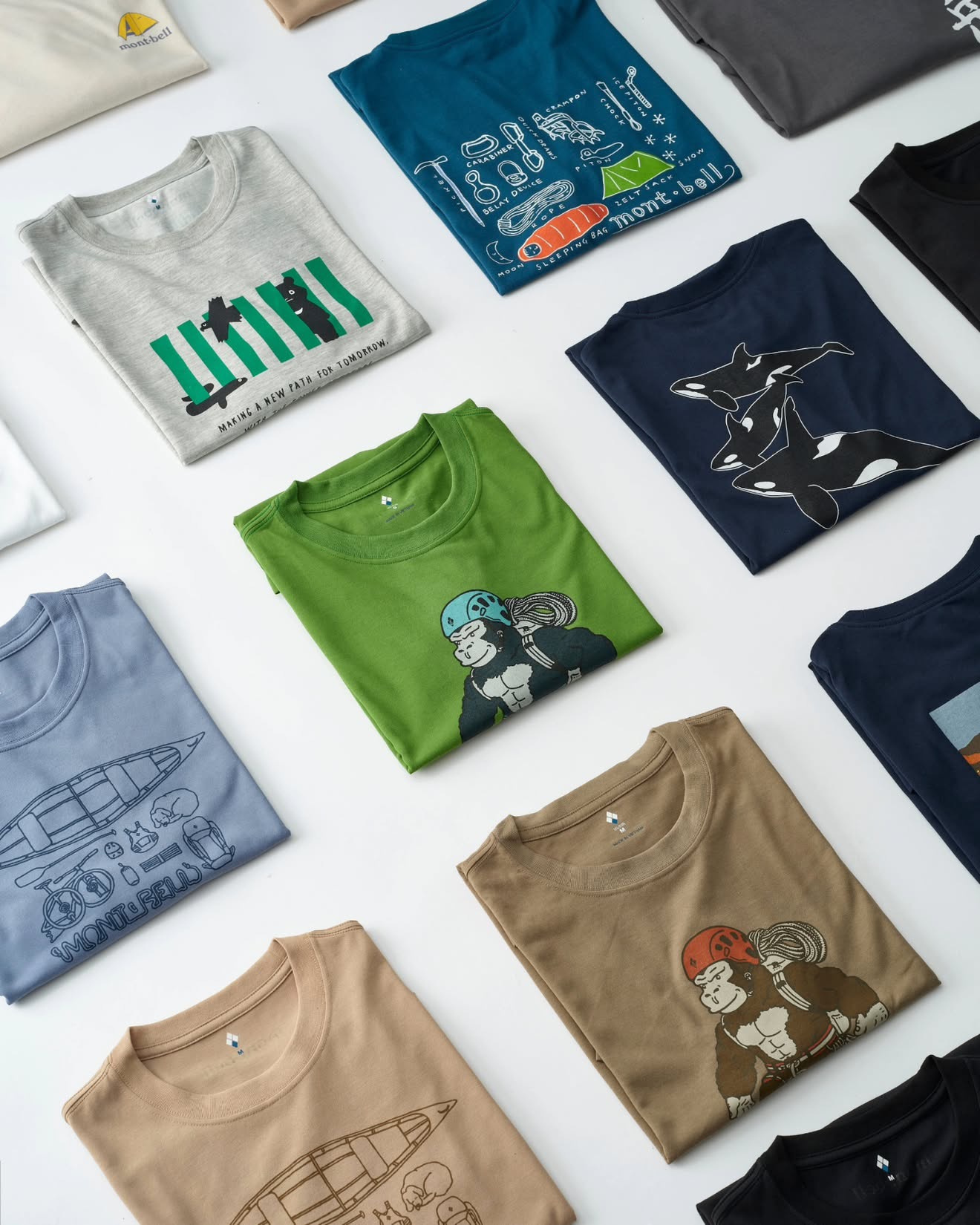 日本代購【 2026新款式 日本直送   montbell WICKRON 透氣 快乾 功能 T-Shirt  男女合穿  | mont-bell unisex print tee 】
