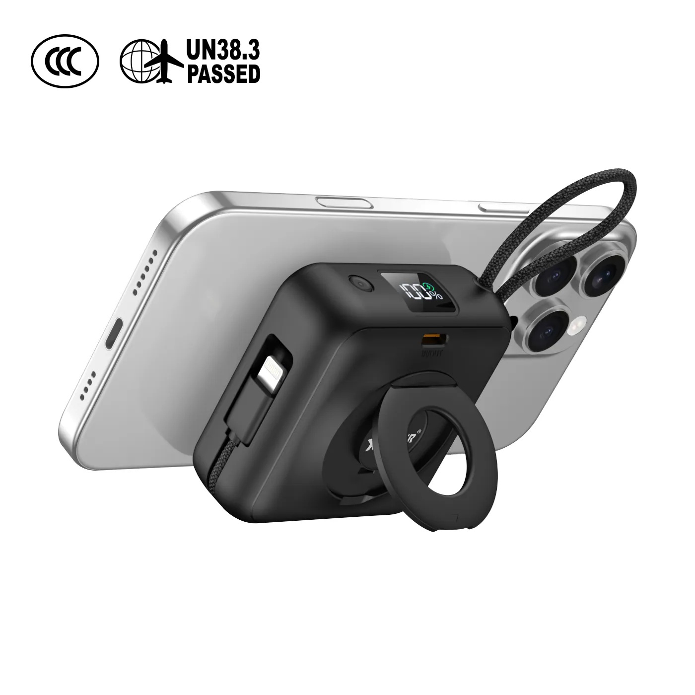 (3C認證)XPower MINI CORE S1052 Type-c 數顯 10000mAh PD+PPS 磁吸移動電源