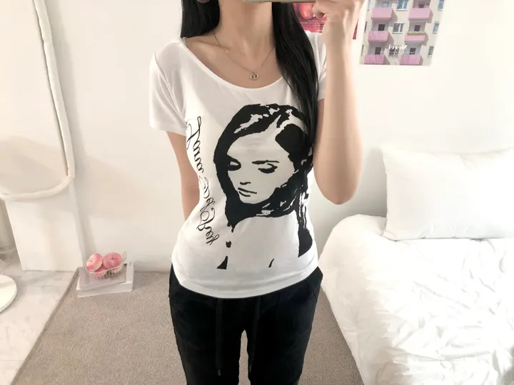 Hooded Slim-Fit Graphic Tee