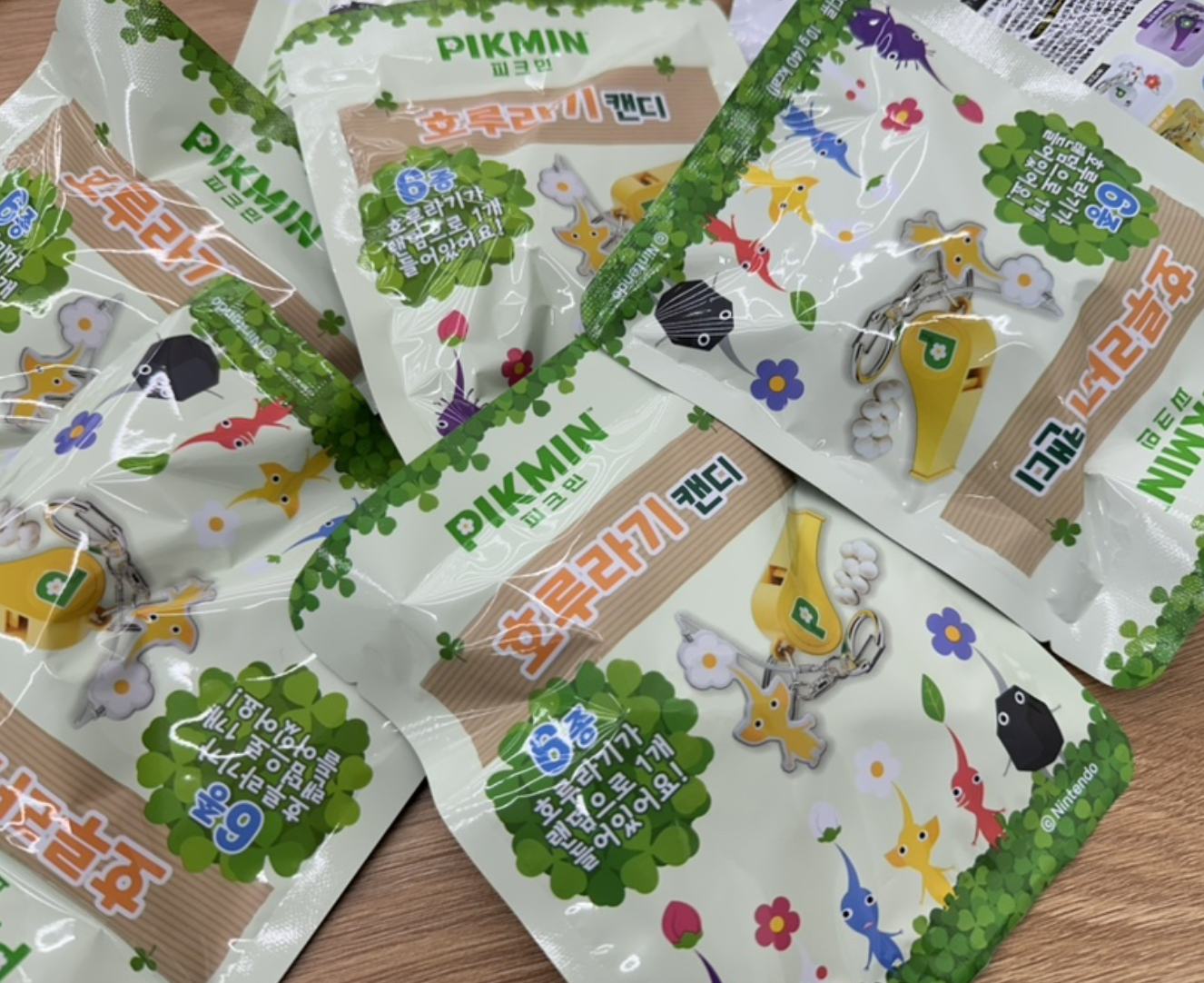 韓國 皮克敏 PIKMIN 任天堂 x CU 6款角色 哨子糖 盲抽 