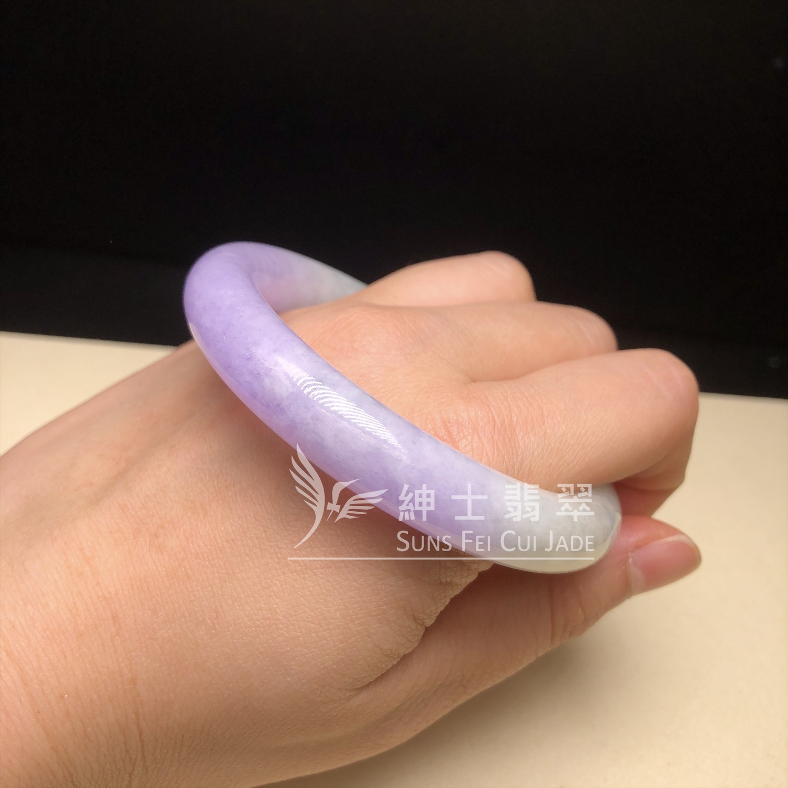 冰藍紫圓鐲55.5mm C06266