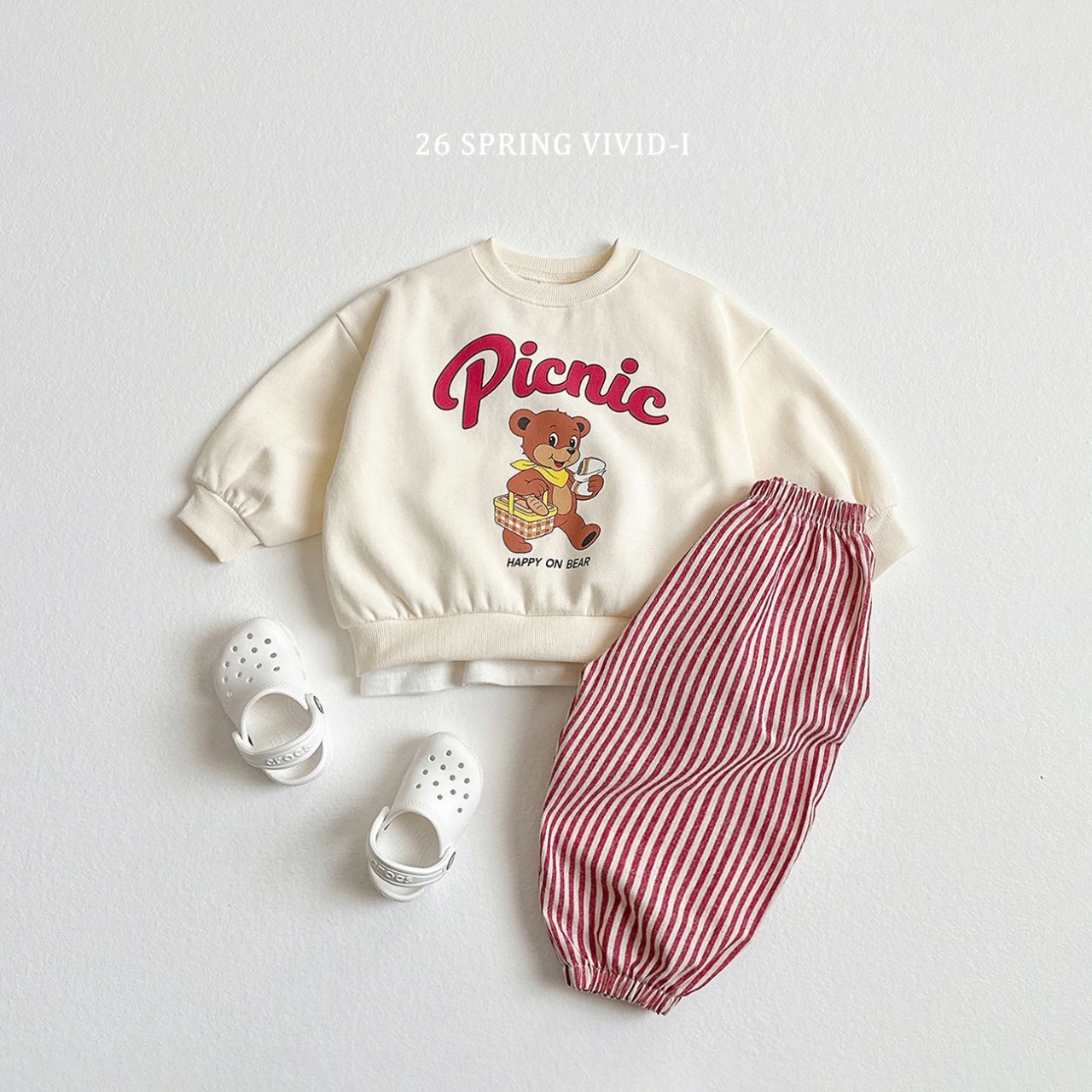 🌸預訂 韓國直送🌸🇰🇷VIVIDI三色可愛動物印花寬鬆衛衣