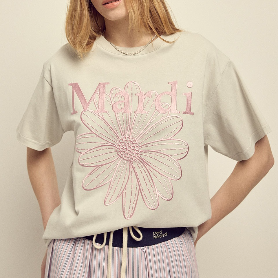 [Mardi Mercredi] TSHIRT FLOWERMARDI NEEDLEWORK (6款)