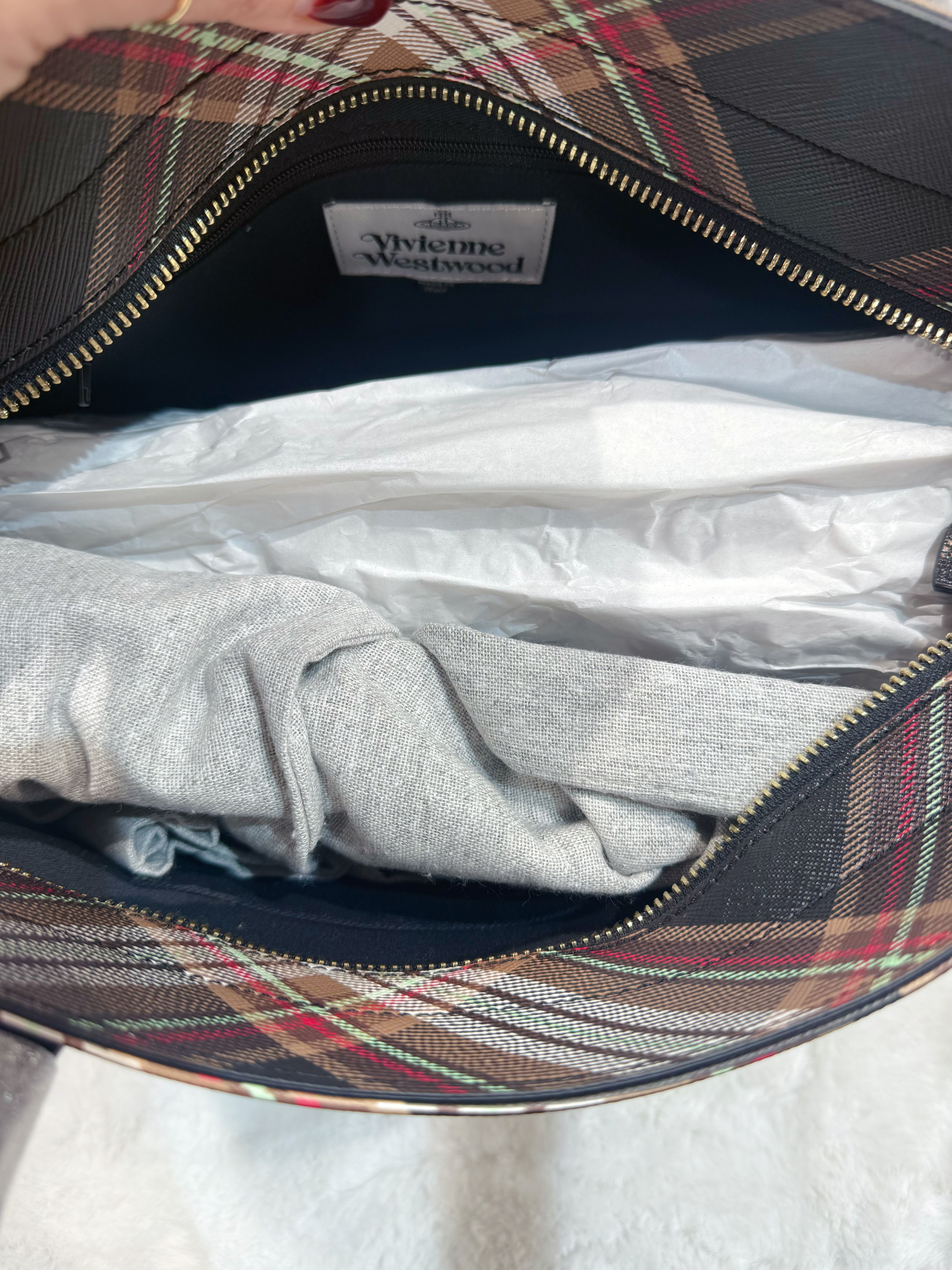 Vivienne Westwood zip tote xde/brown