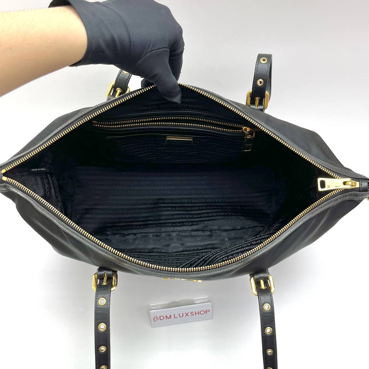 Prada Tessuto Saffiano Nylon Tote Bag