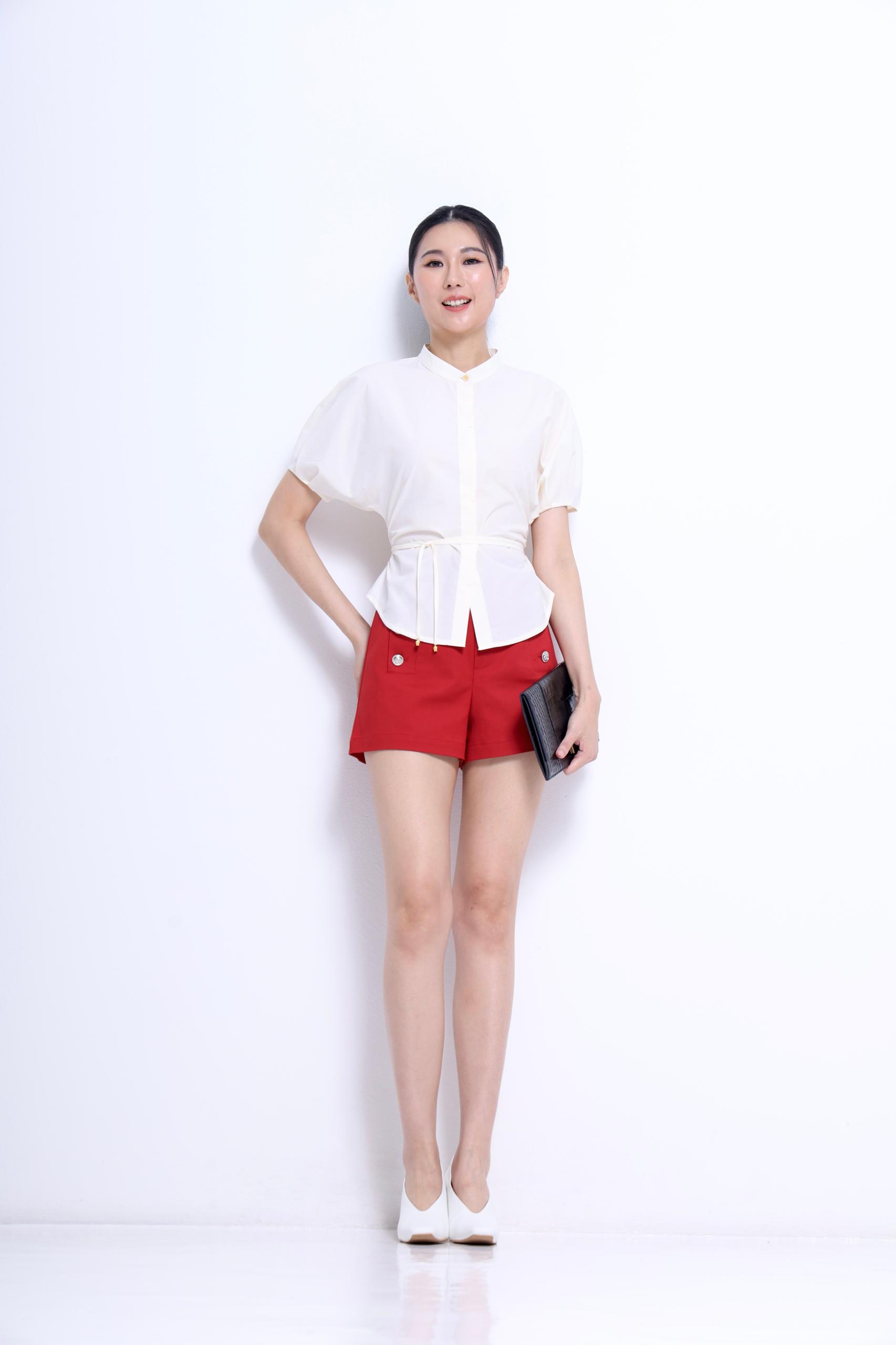 CB2777 OUTER SLLV FIT BLOUSE