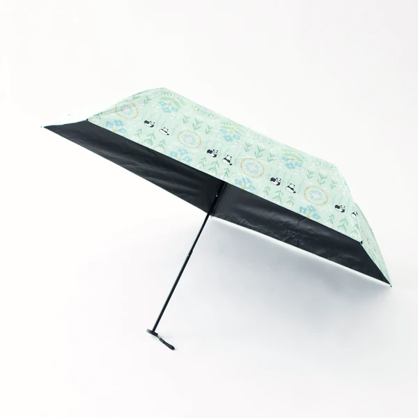 日本花文樣50cm熊貓輕量迷你傘