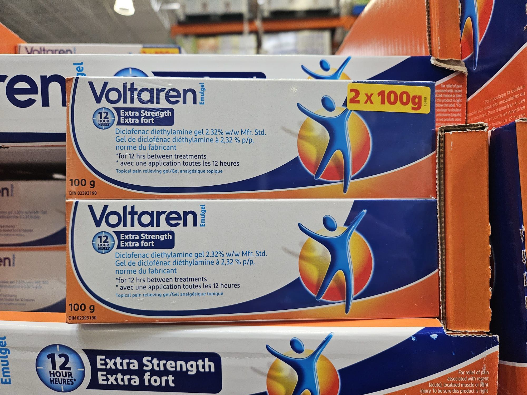 加拿大直送-Voltaren 強效止痛舒緩肌肉痛按摩膏100g (一盒2支) 