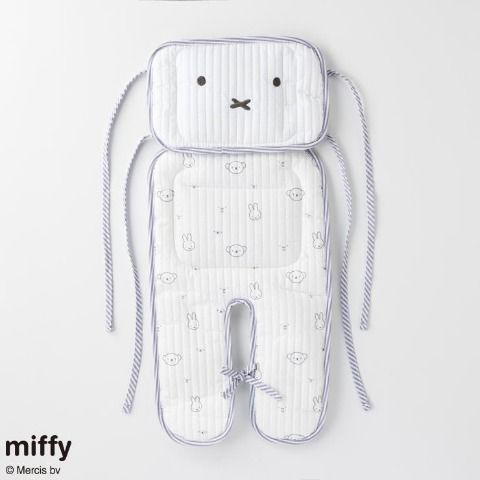 MIFFY BABY KID 小童 BABY CAR SHEET 灰色邊