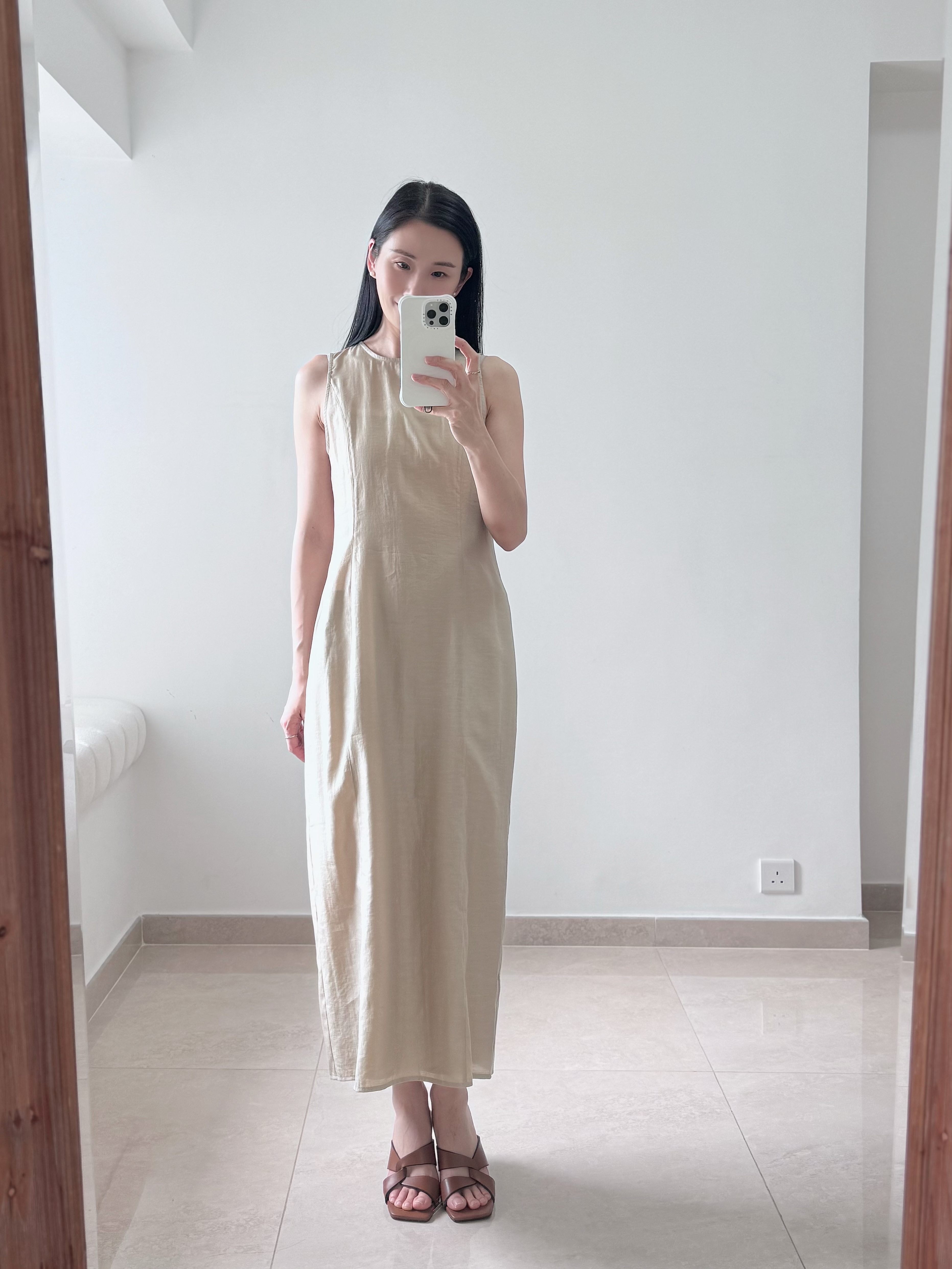 Elegant one piece long dress (with inner dress)
