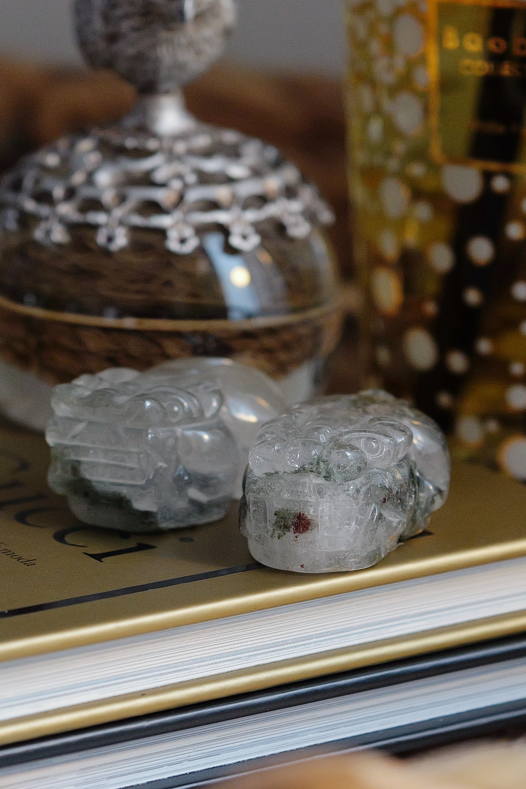 ༒4.7cm+紅綠幽靈金錢貔貅擺件一對༒ PQ.1023CJ2G10S-RA18*5SS