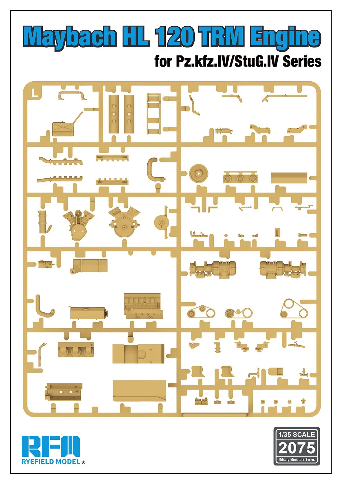 1/35 MAYBACH HL 120 TRM ENGINE For Pz.Kfz.IV/ Stug.IV series