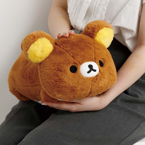 RK 鬆弛熊 3小熊 十年 鬆毛趴公仔M 啡