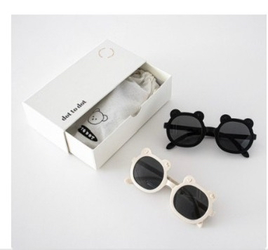 Dottodot 度假風-輕鬆外出靈活折疊太陽鏡（白）