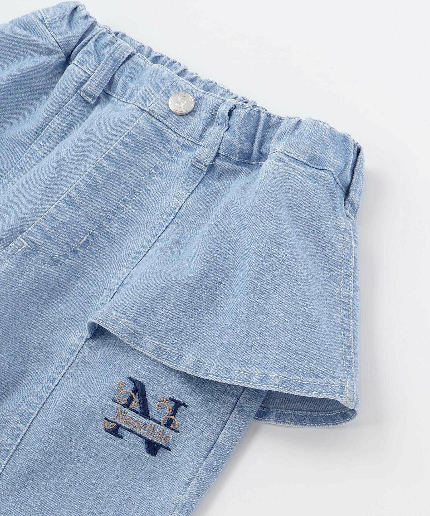 🆕【⭐訂購⭐】🇯🇵日本直送🌀荷葉邊腰帶設計 彈性牛仔褲［2款選］🌀[ELBA-0164][260305]