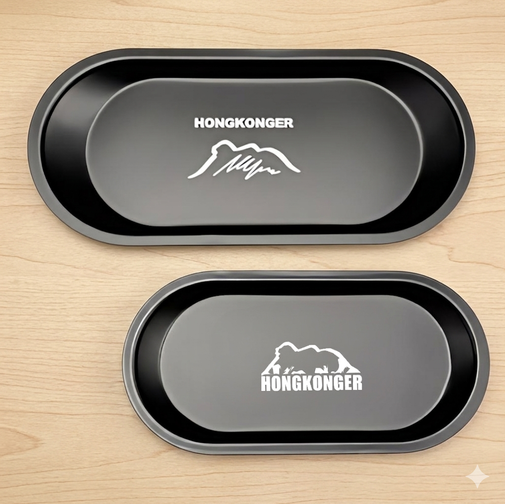  【淨化專屬】HONGKONGER 啞黑金屬消磁盤 (水晶 / 飾物收納)