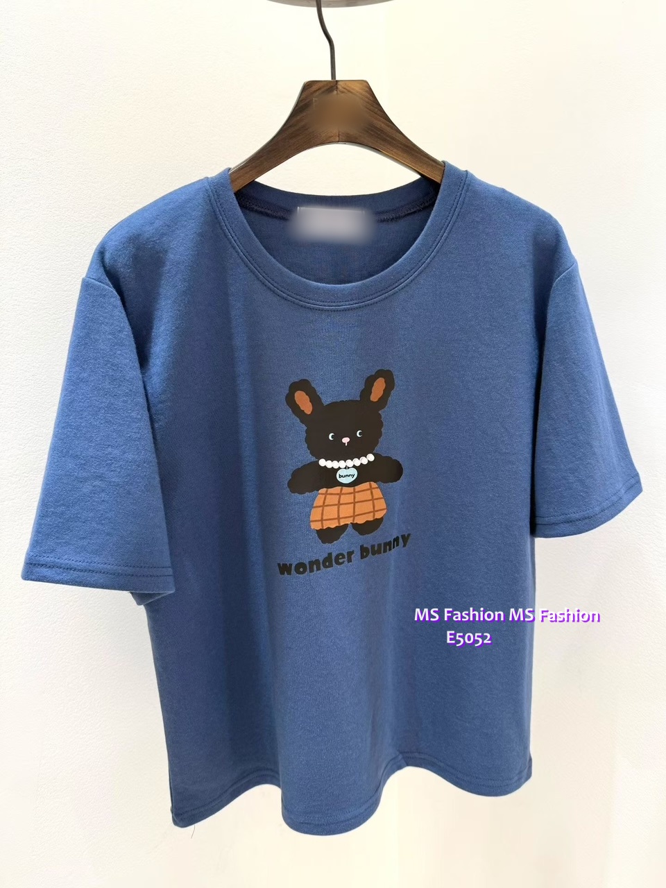 E5052 靚料可愛Bunny珠鏈tee