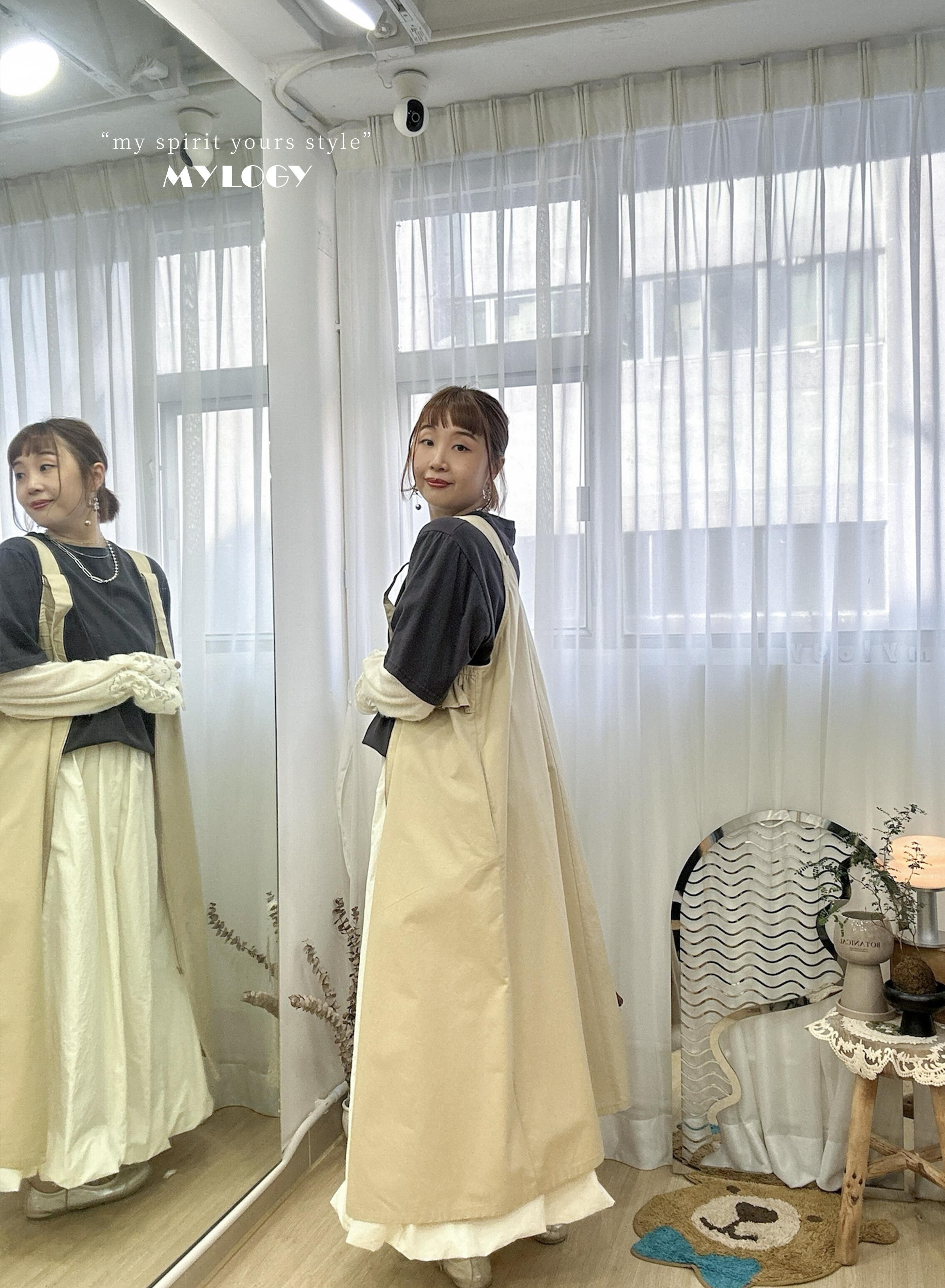 很懶但我很浪漫～假兩件Lace拼接Tee AI0001