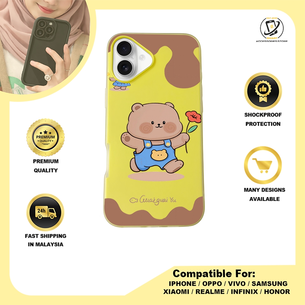 JELLY CASE PHONE FOR IPHONE - DESIGN BEAR C