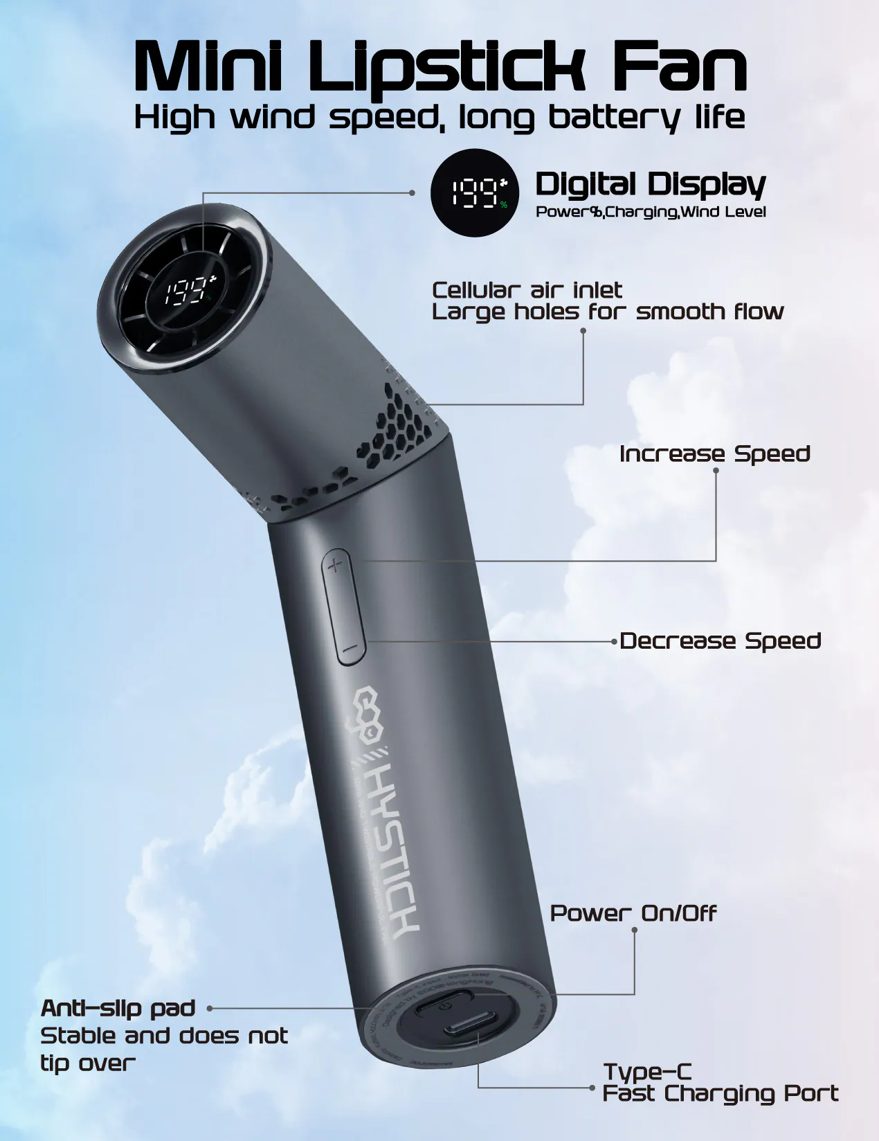 香港行貨 EGO HyStick 風扇 手提式電風扇 可旋轉風扇 GF06