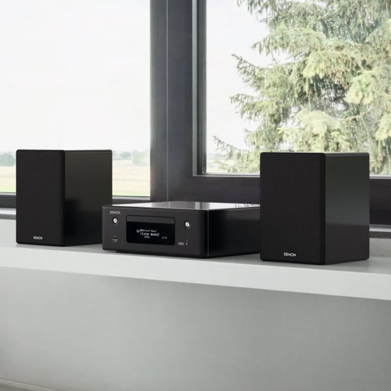 Denon CEOL N-12 Mini all-in-one Hi-Fi system with CD player, radio, Powered by HEOS™