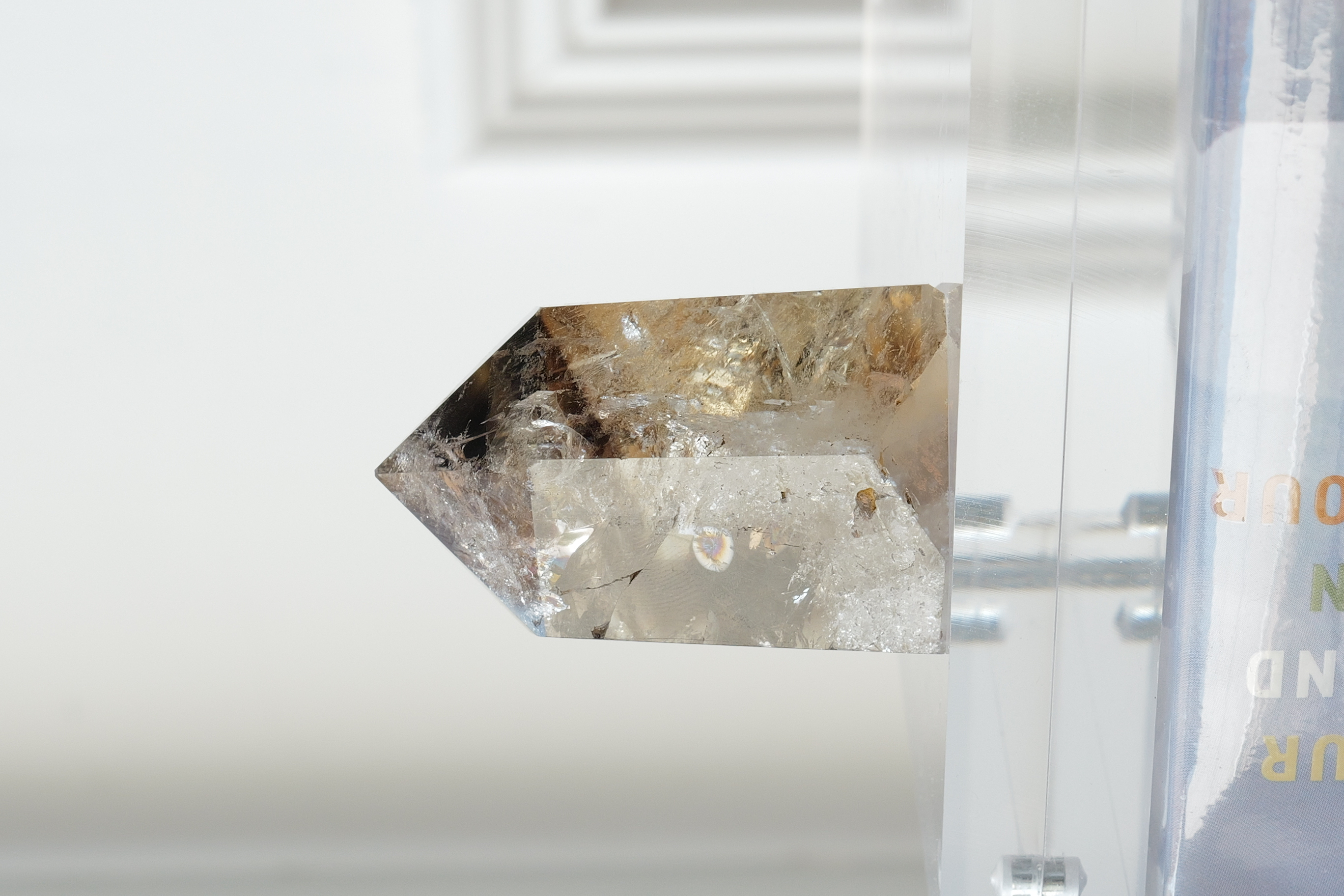 ༒5.3cm 千層紋茶晶六角柱༒  SQ*a005C3G8M-RB5*Anm