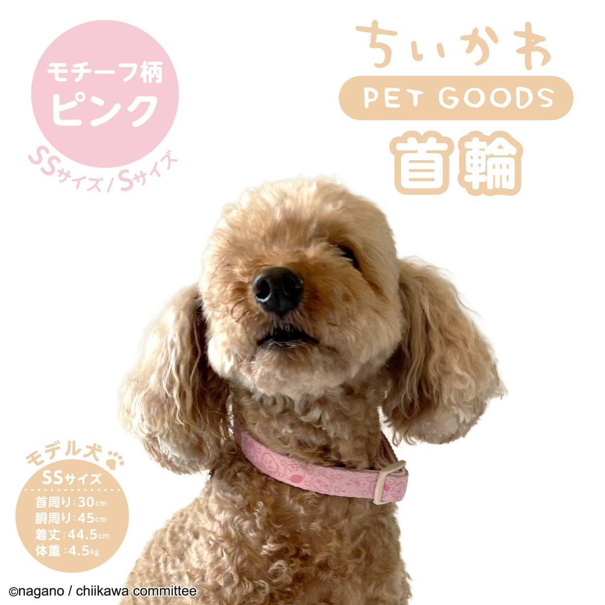 🌸 【預訂】Chiikawa 小型犬用 頸圈