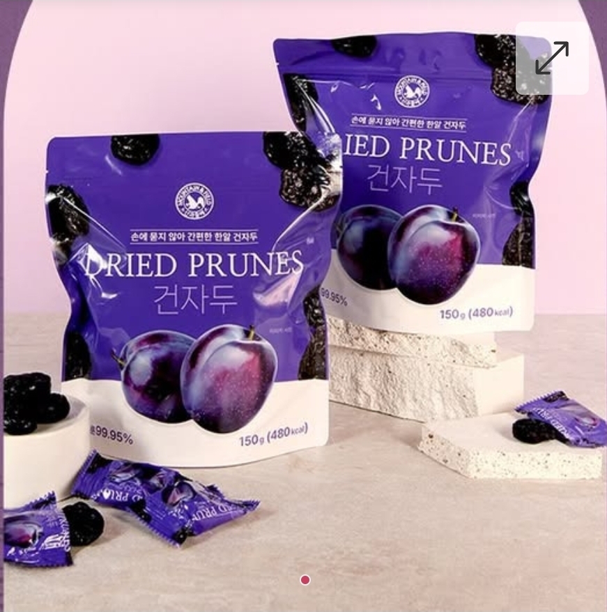 $70套.2套起$60套.韓國MOUNTAIN & FIELD松鼠家 大容量順暢速纖蜜梅乾150g(1套2包)