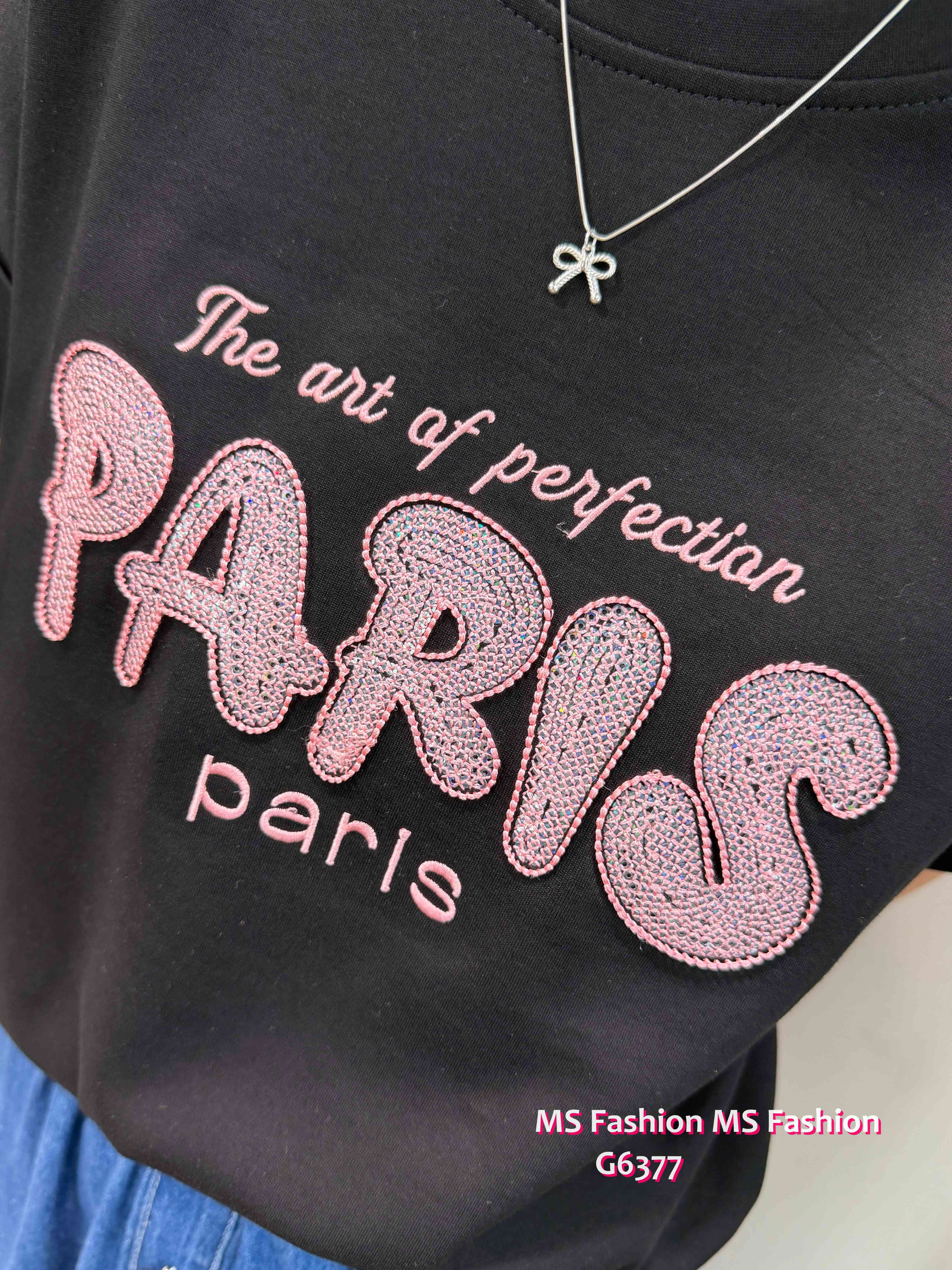 G6377 立體PARIS字母top