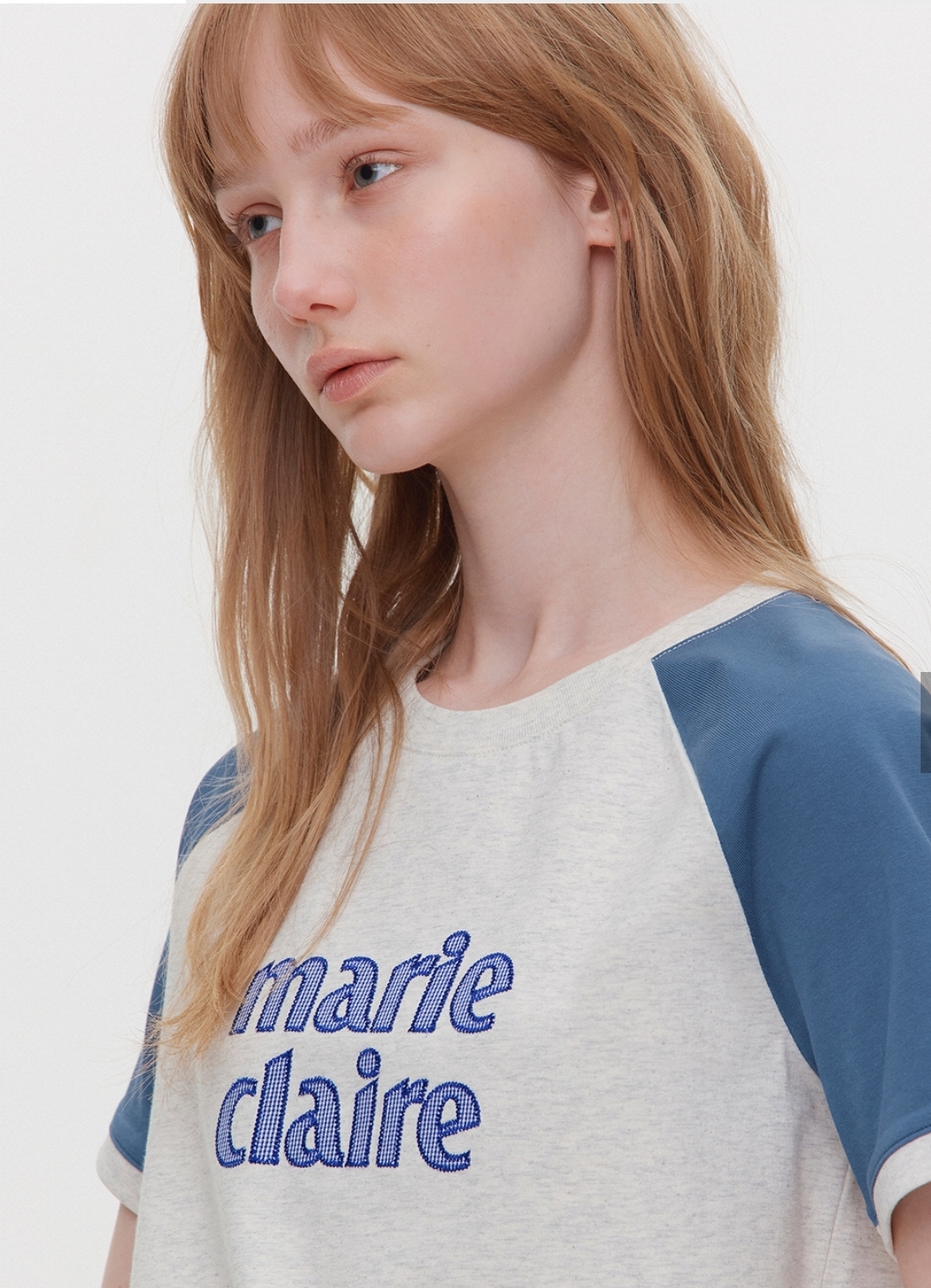 Red Velvet Seulgi 著用款｜Marie Claire 拼色牛角Tee