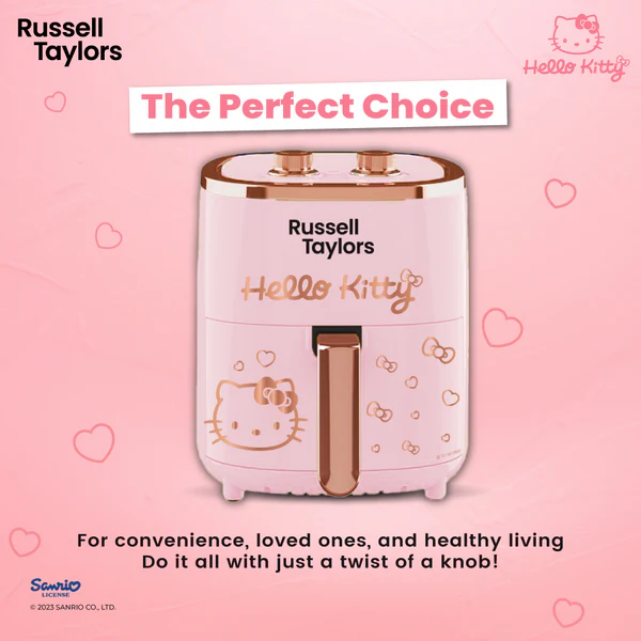 Russell Taylors 4.2L Hello Kitty Air Fryer (Z1-HK)
