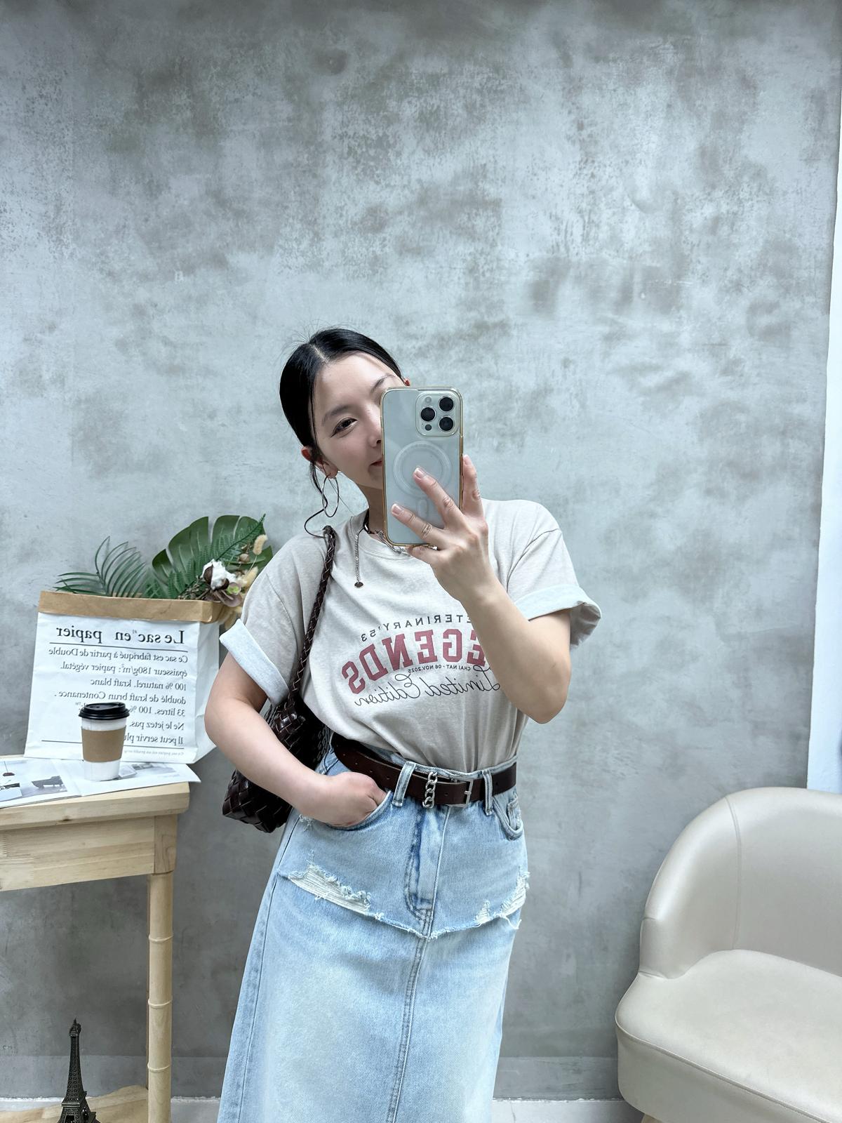 Q02 印字洗水棉Tee