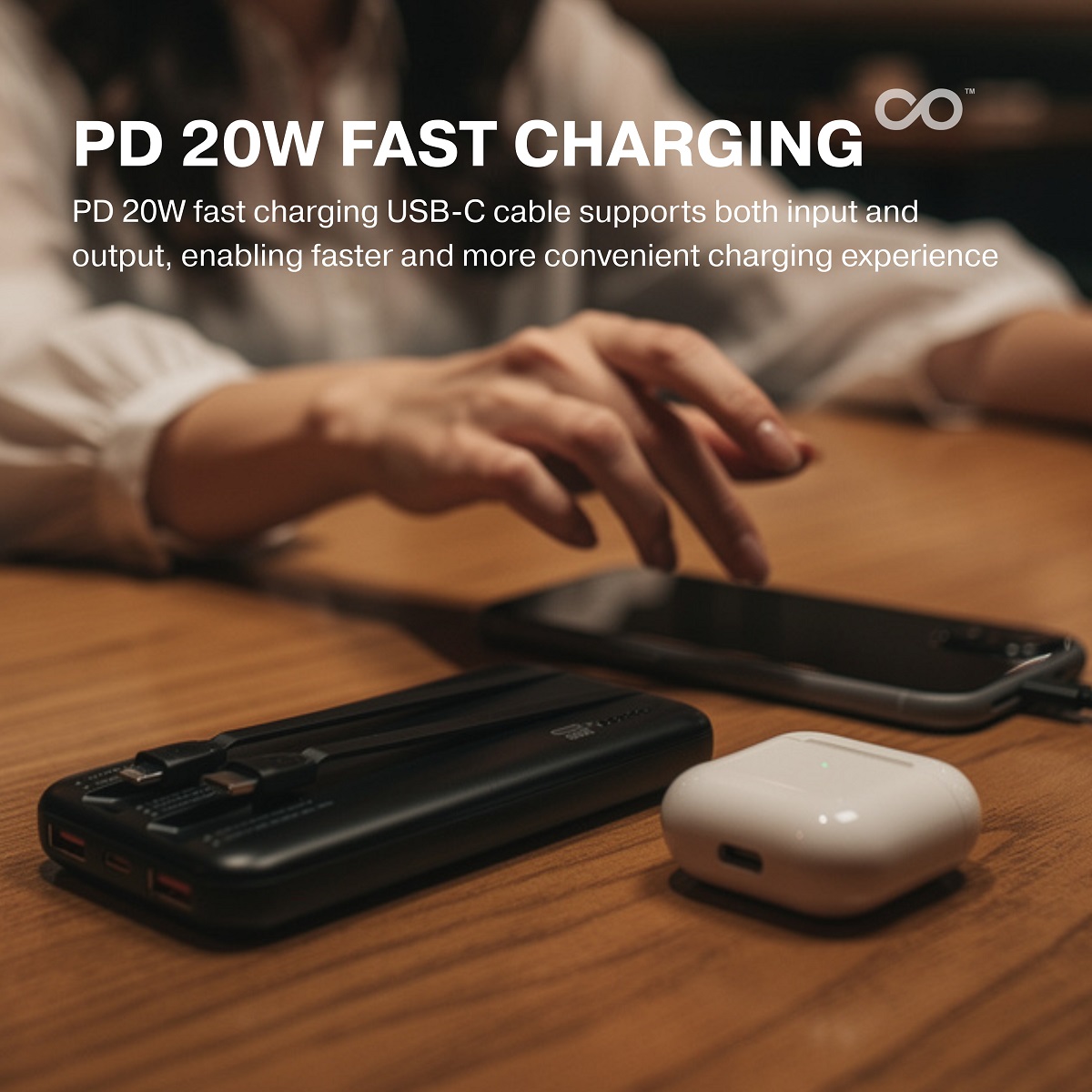 [3C 認證及可追溯二維碼] Connecty - PowerDuo PD22.5w 10000mAh 雙輸出移動電源 [預計8月中出貨]