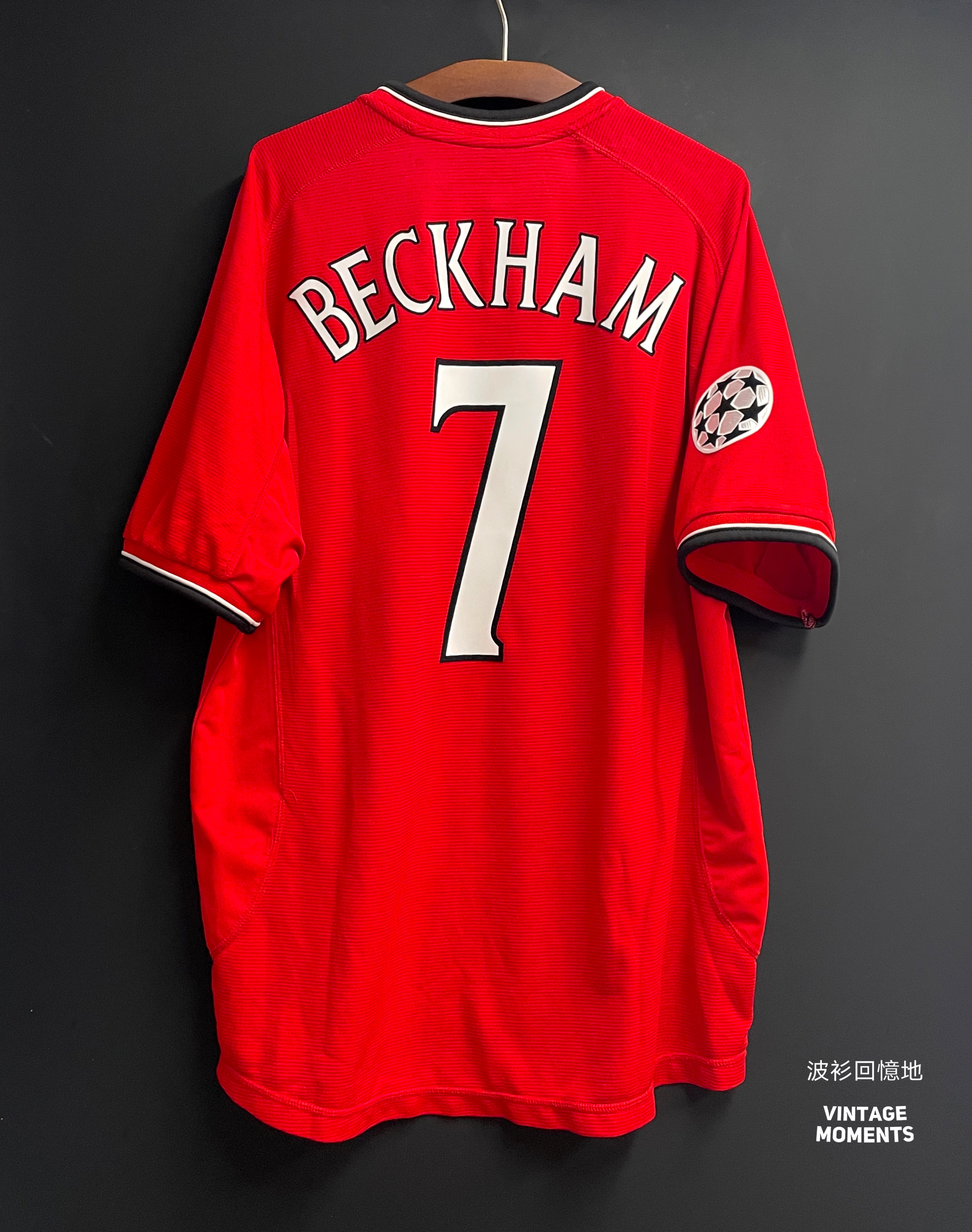 曼聯00/01主場 碧咸 MANCHESTER UNITED 2000-2001 HOME SHIRT BECKHAM