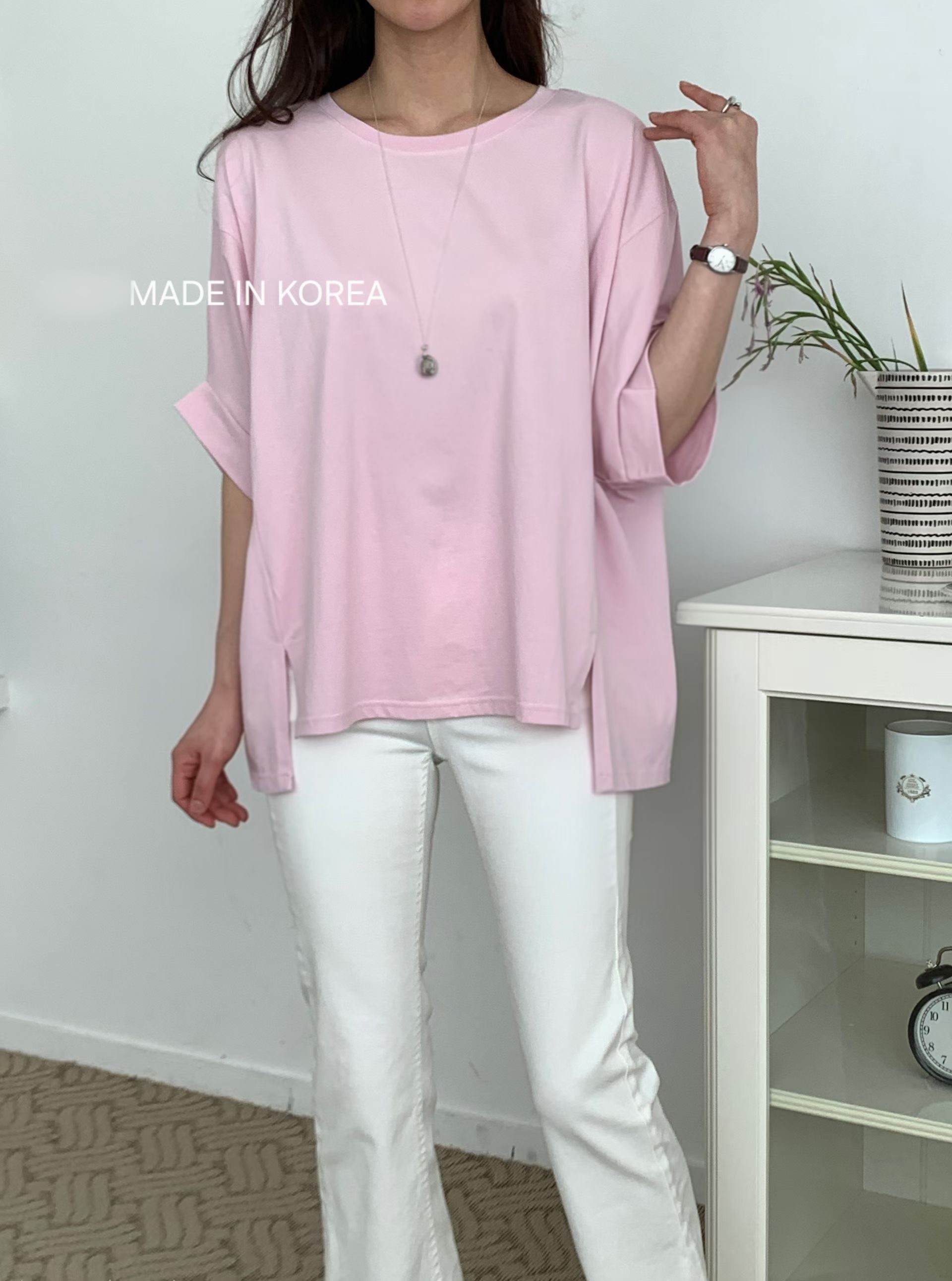 G6257 韓國🇰🇷鬆身淨色top